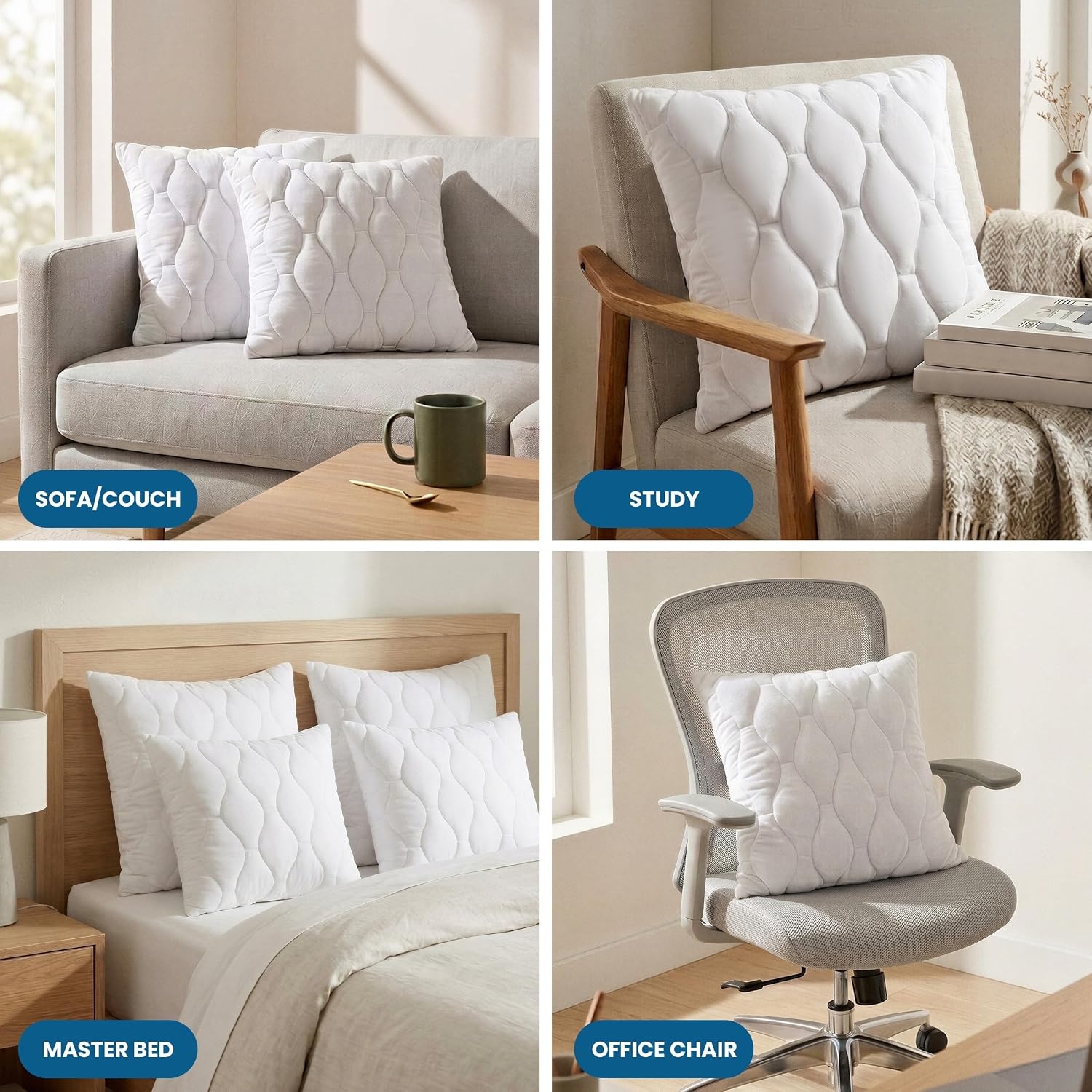image:imageUtopia Bedding Kissenfllung 30x50 cm 4er Set Kissen Dekokissen fr couchWei