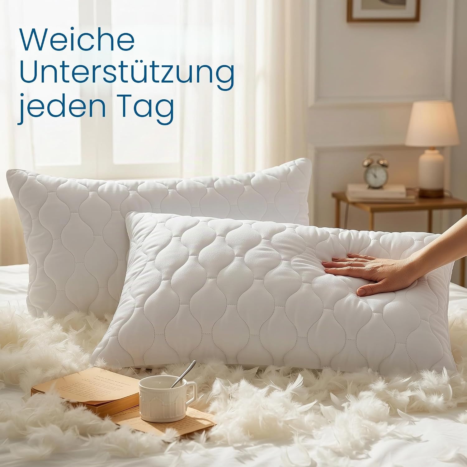 image:imageUtopia Bedding Kissenfllung 30x50 cm 4er Set Kissen Dekokissen fr couchWei