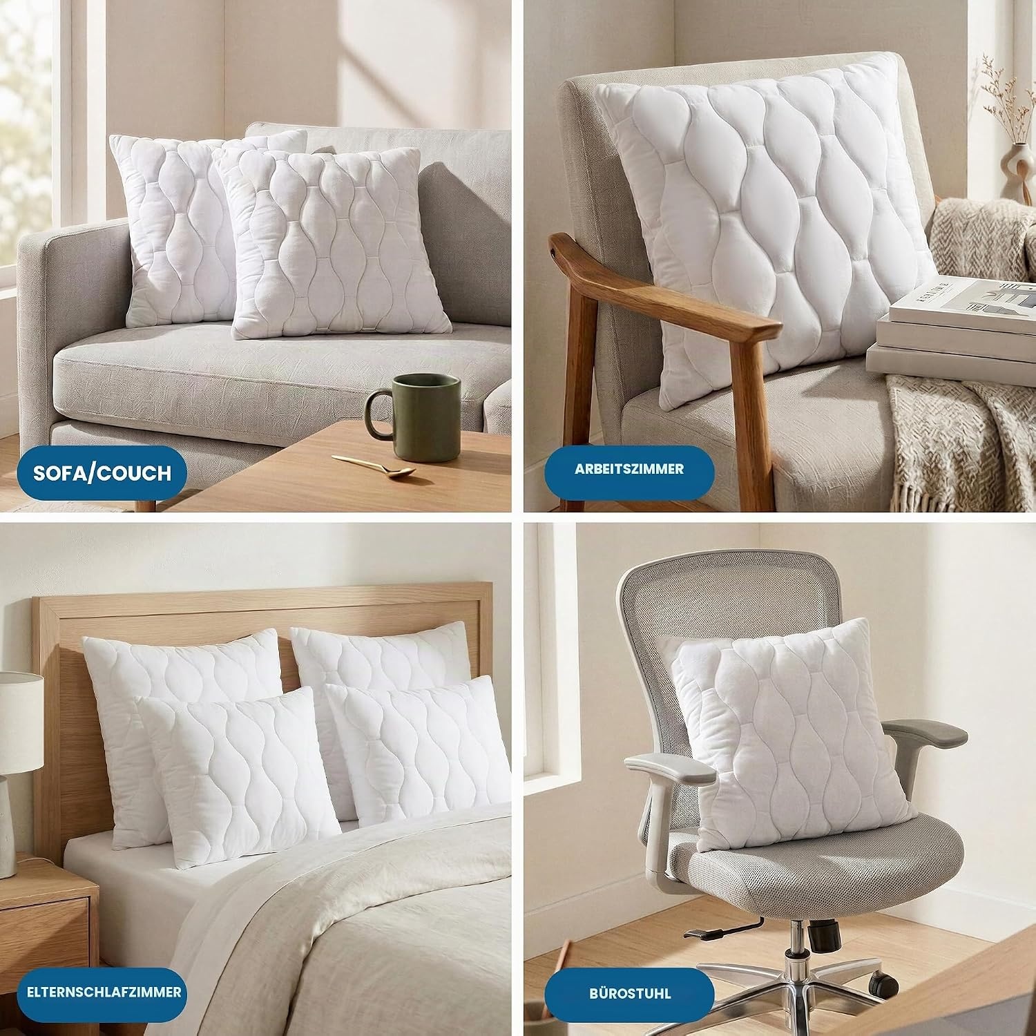 image:imageUtopia Bedding Kissenfllung 30x50 cm 4er Set Kissen Dekokissen fr couchWei