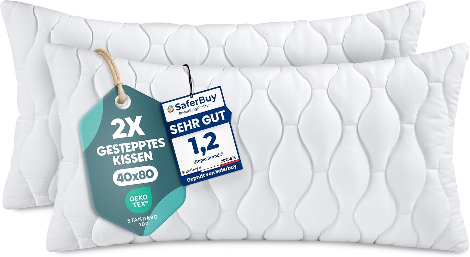 image:imageUtopia Bedding Kissenfllung 30x50 cm 4er Set Kissen Dekokissen fr couchWei