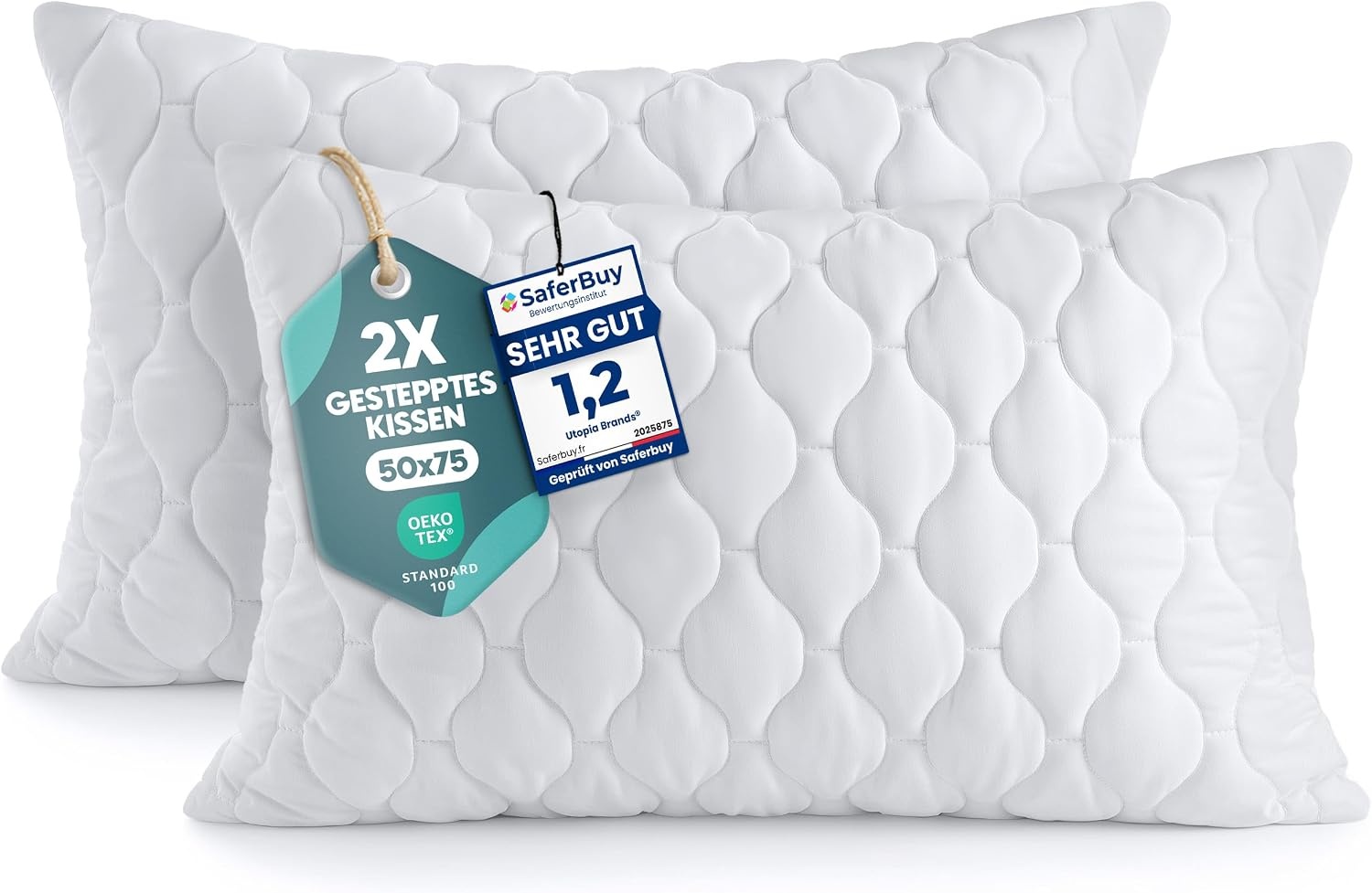 image:imageUtopia Bedding Kissenfllung 30x50 cm 4er Set Kissen Dekokissen fr couchWei
