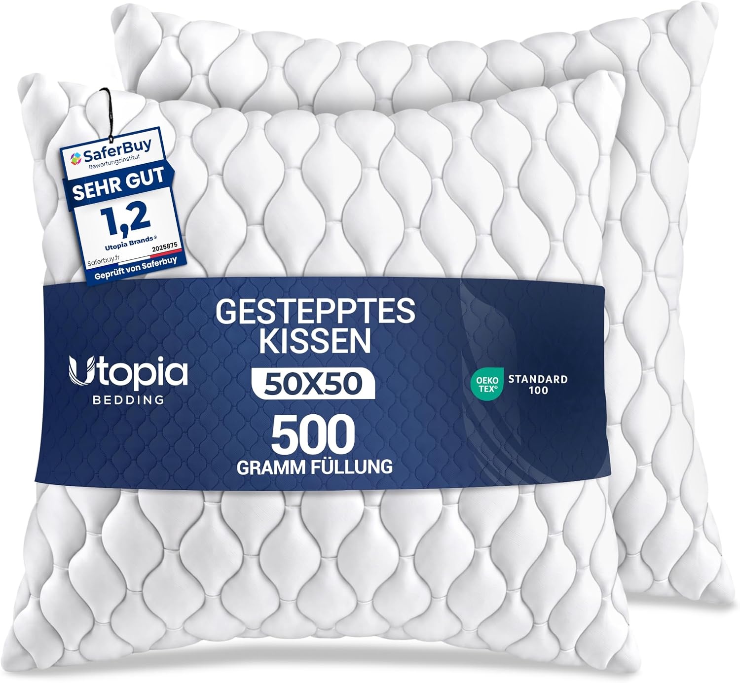 image:imageUtopia Bedding Kissenfllung 30x50 cm 4er Set Kissen Dekokissen fr couchWei