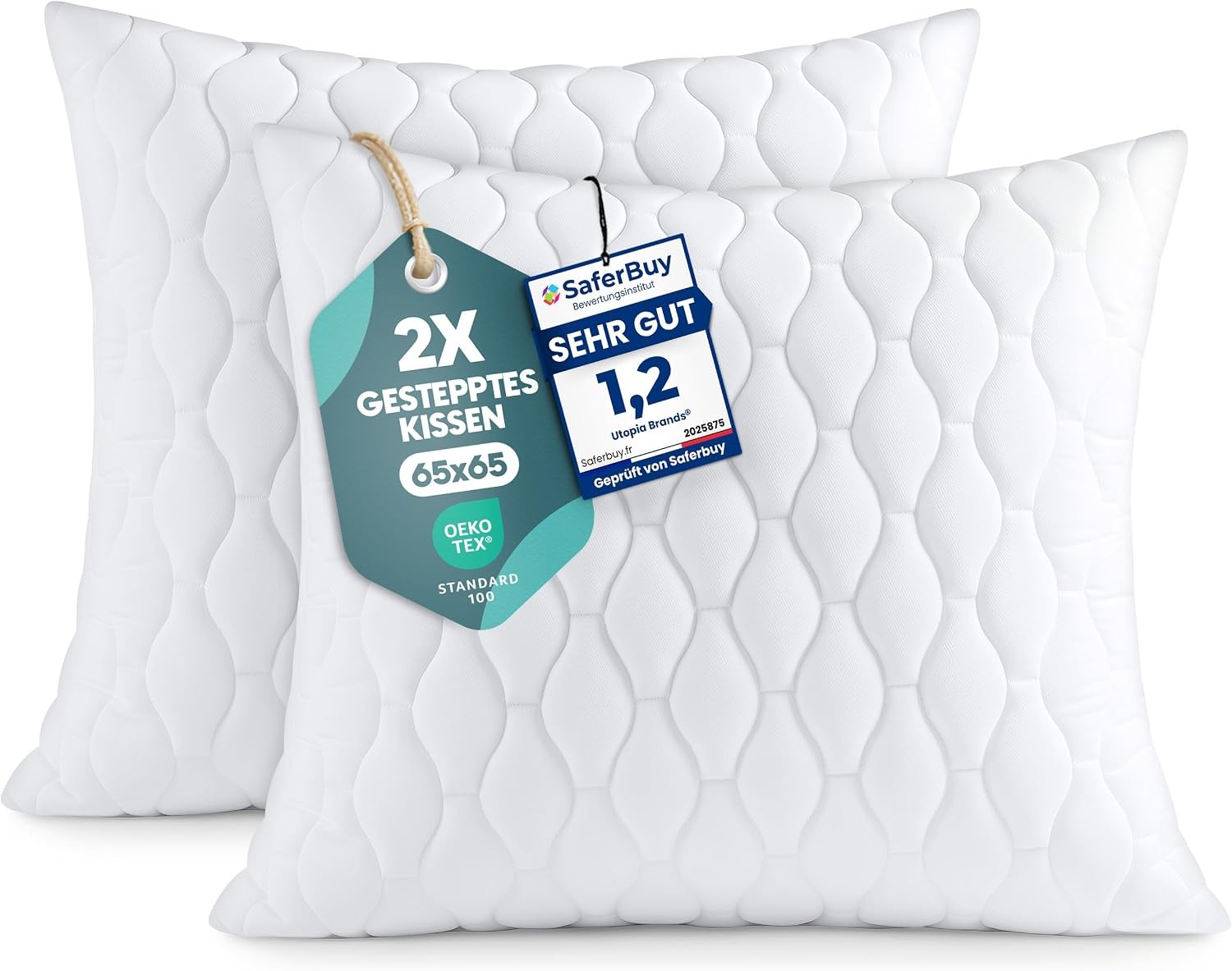 image:imageUtopia Bedding Kissenfllung 30x50 cm 4er Set Kissen Dekokissen fr couchWei