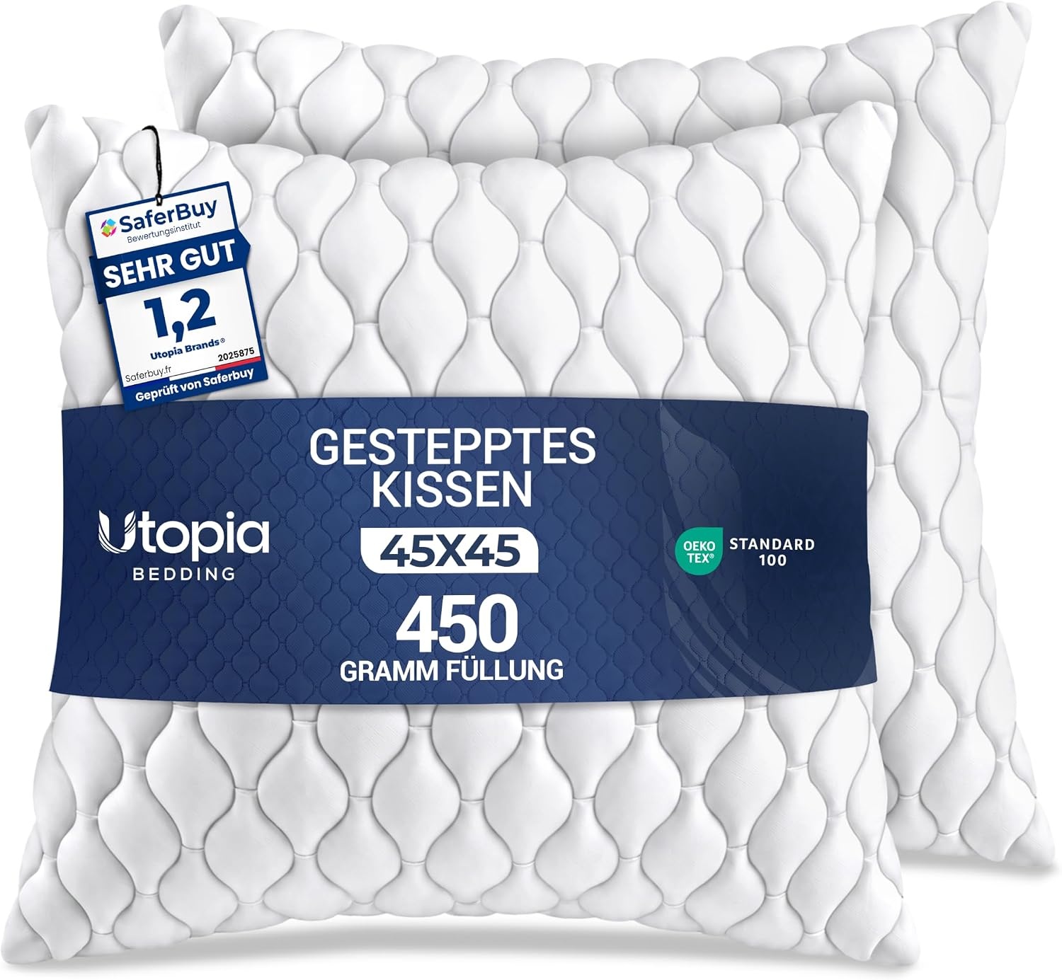 image:imageUtopia Bedding Kissenfllung 30x50 cm 4er Set Kissen Dekokissen fr couchWei
