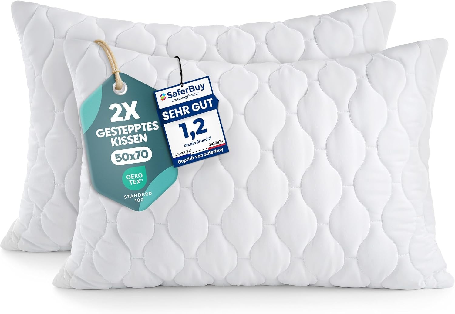 image:imageUtopia Bedding Kissenfllung 30x50 cm 4er Set Kissen Dekokissen fr couchWei