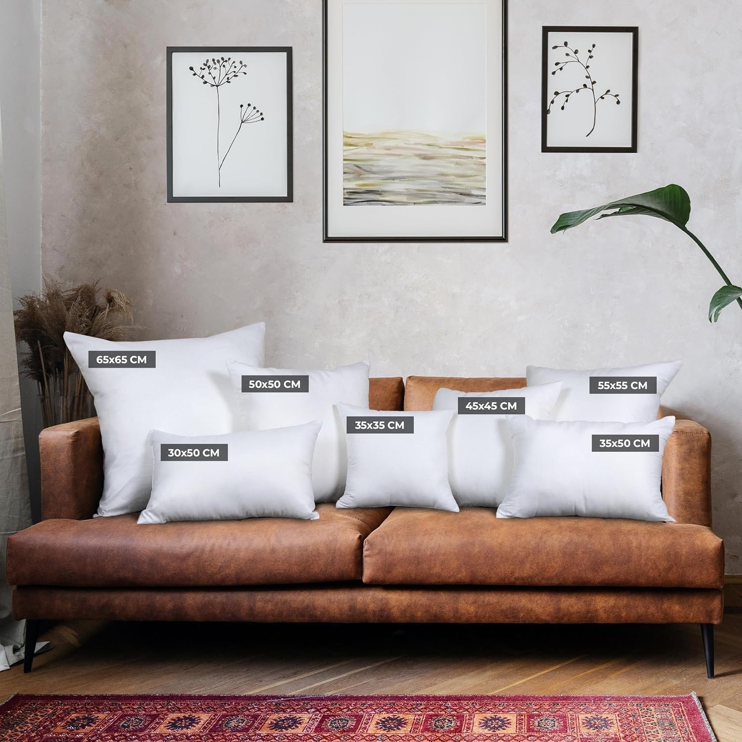 image:imageUtopia Bedding Kissenfllung 80x80 2er Set Innenkissen Kissen Sofakissen30x50 cm 4er Set