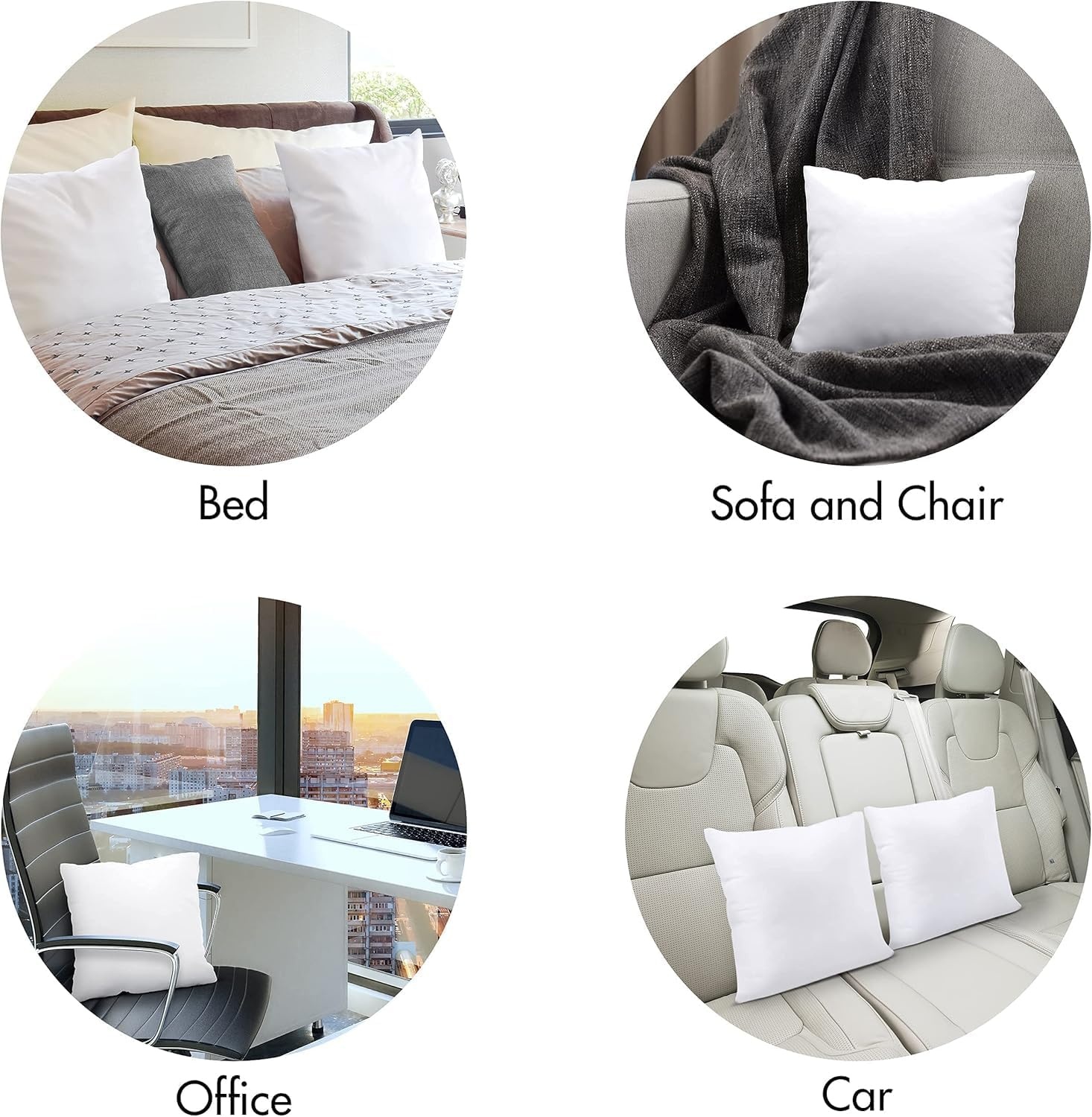 image:imageUtopia Bedding Kissenfllung 80x80 2er Set Innenkissen Kissen Sofakissen40x40 cm 2er Set