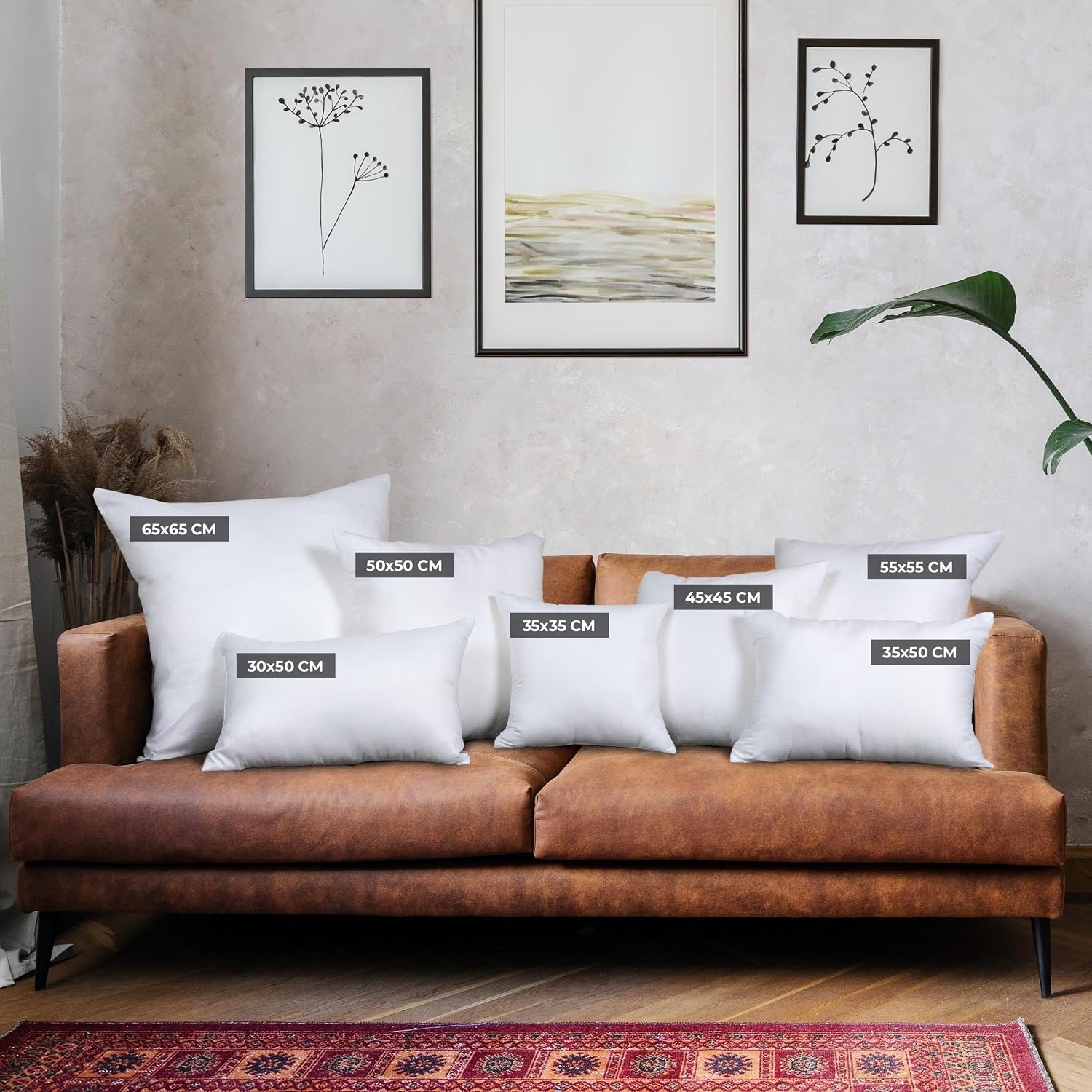 image:imageUtopia Bedding Kissenfllung 80x80 2er Set Innenkissen Kissen Sofakissen40x40 cm 4er Set