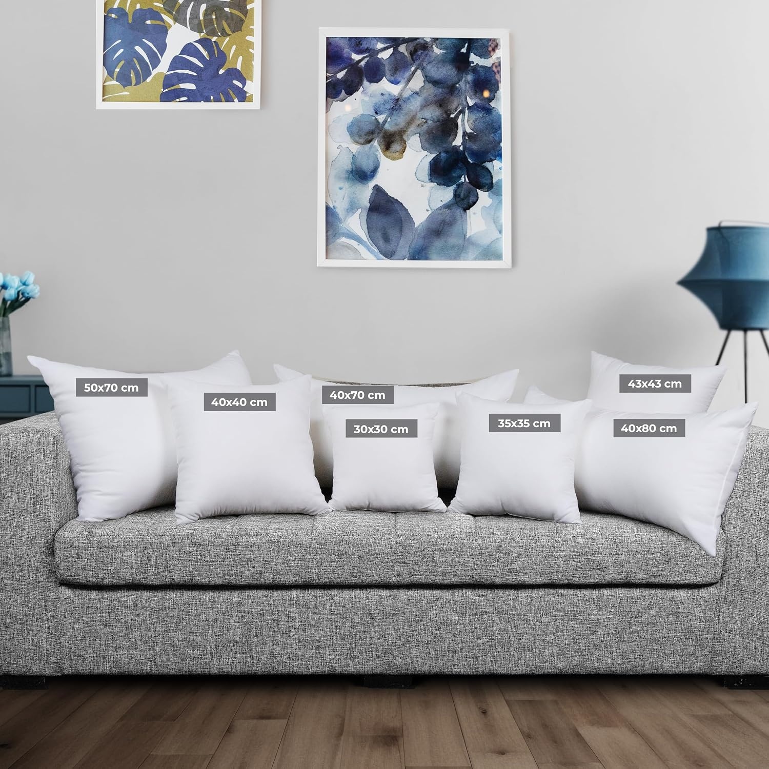 image:imageUtopia Bedding Kissenfllung 80x80 2er Set Innenkissen Kissen Sofakissen40x70 cm 2er Set