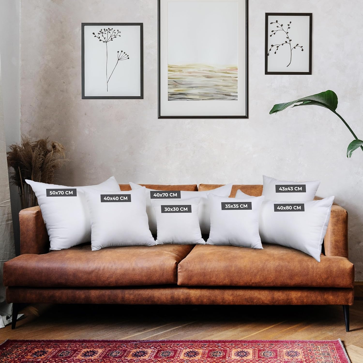 image:imageUtopia Bedding Kissenfllung 80x80 2er Set Innenkissen Kissen Sofakissen43x43 cm 4er Set