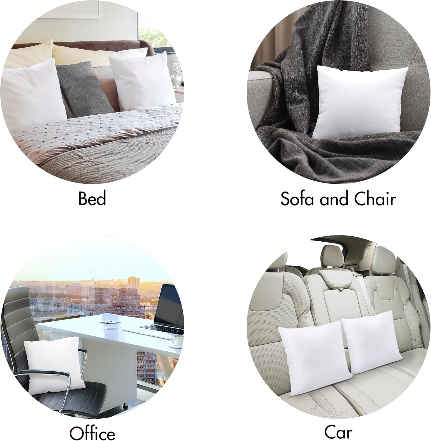 image:imageUtopia Bedding Kissenfllung 80x80 2er Set Innenkissen Kissen Sofakissen45x45 cm 2er Set