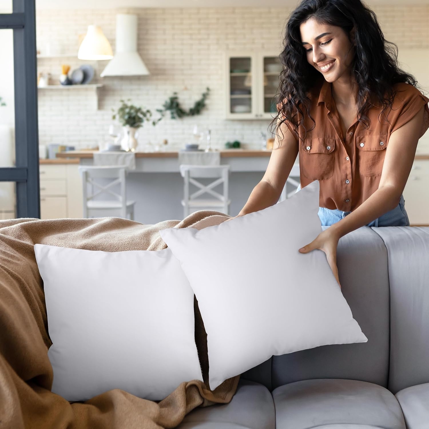 image:imageUtopia Bedding Kissenfllung 80x80 2er Set Innenkissen Kissen Sofakissen50x50 cm 2er Set