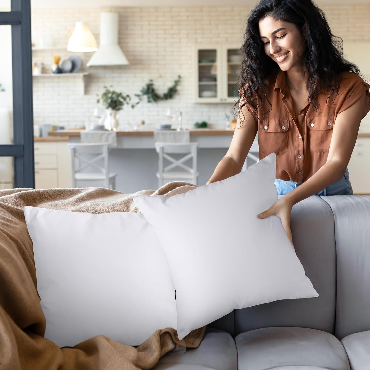 image:imageUtopia Bedding Kissenfllung 80x80 2er Set Innenkissen Kissen Sofakissen55x55 cm 2er Set