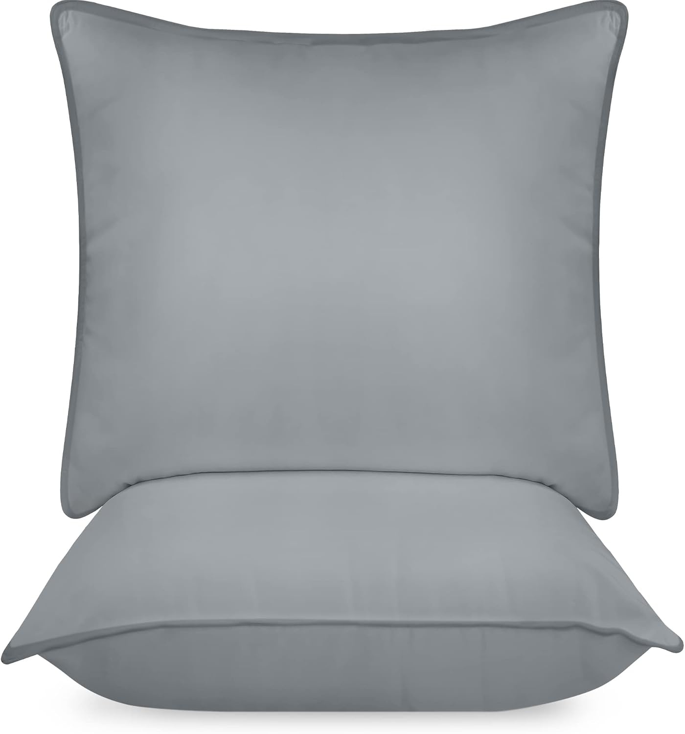 image:imageUtopia Bedding Kopfkissen 65x65 2er Set Schlafkissen Atmungsaktiv KissenGrau