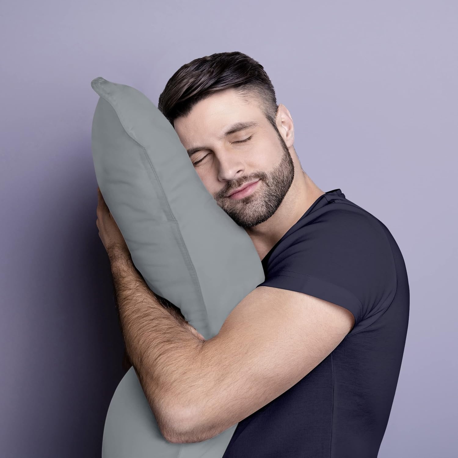 image:imageUtopia Bedding Kopfkissen 65x65 2er Set Schlafkissen Atmungsaktiv KissenGrau