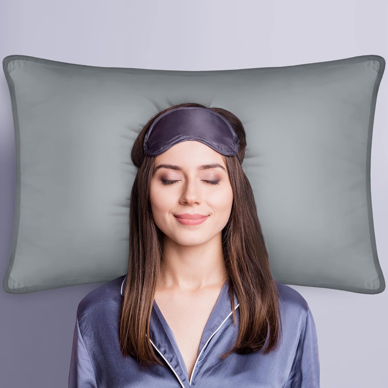 image:imageUtopia Bedding Kopfkissen 65x65 2er Set Schlafkissen Atmungsaktiv KissenGrau