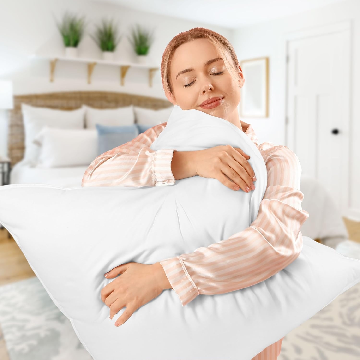 image:imageUtopia Bedding Kopfkissen 65x65 2er Set Schlafkissen Atmungsaktiv KissenWei