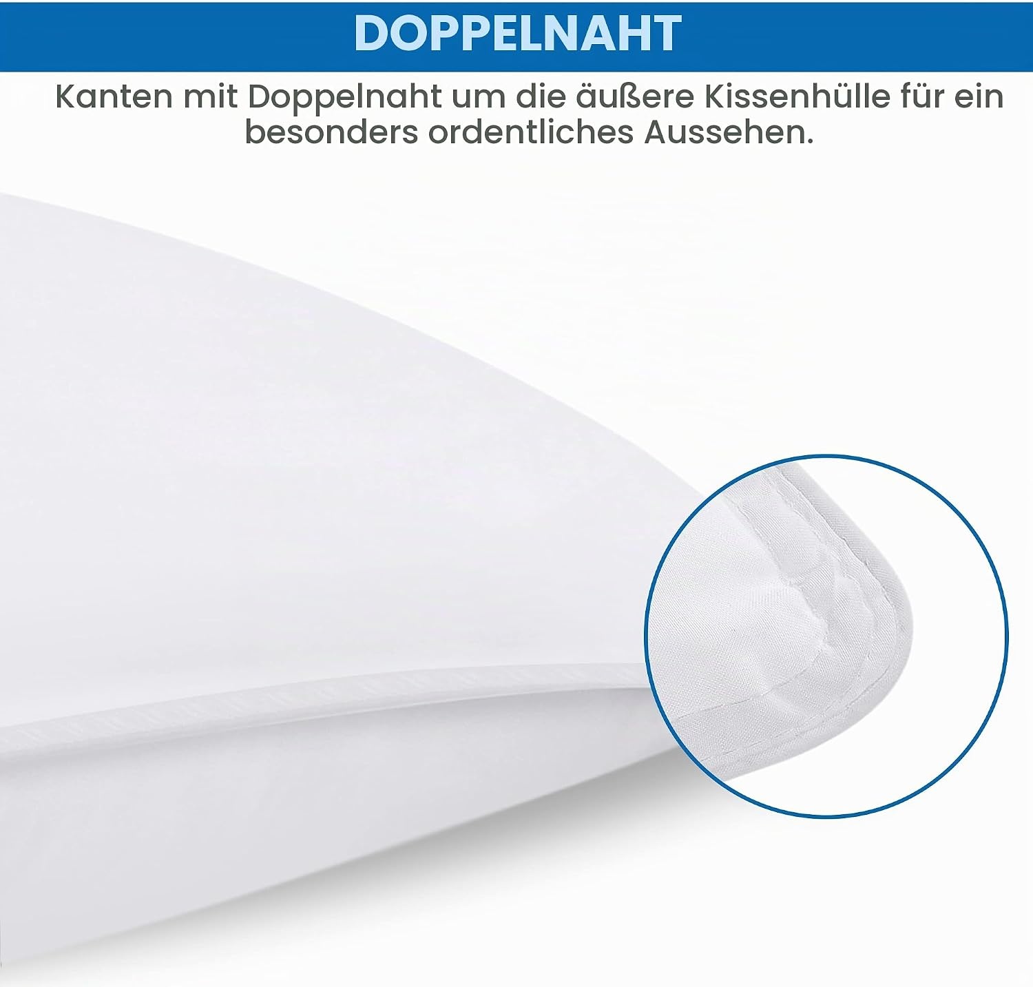 image:imageUtopia Bedding Kopfkissen 65x65 2er Set Schlafkissen Atmungsaktiv KissenWei
