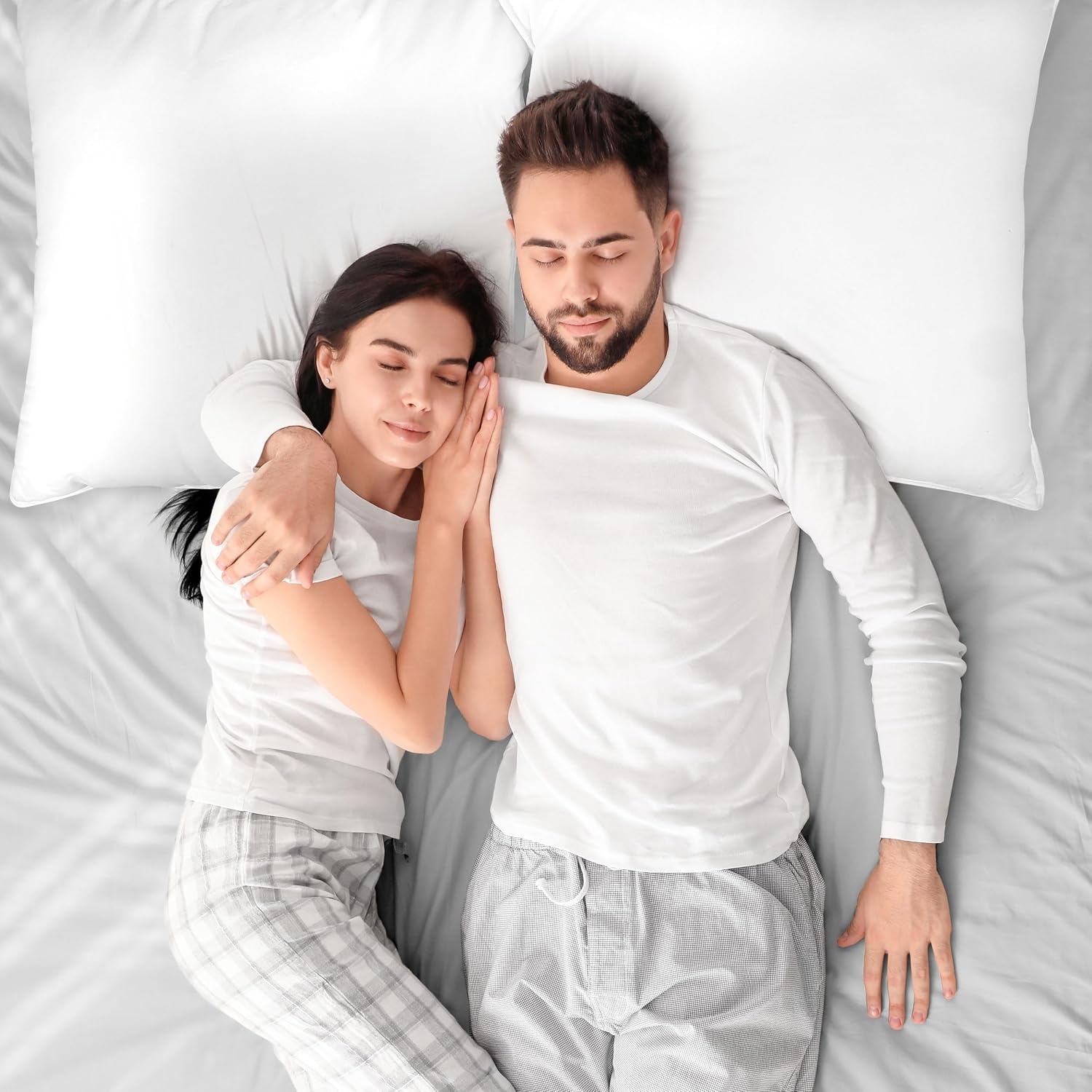 image:imageUtopia Bedding Kopfkissen 65x65 2er Set Schlafkissen Atmungsaktiv KissenWei