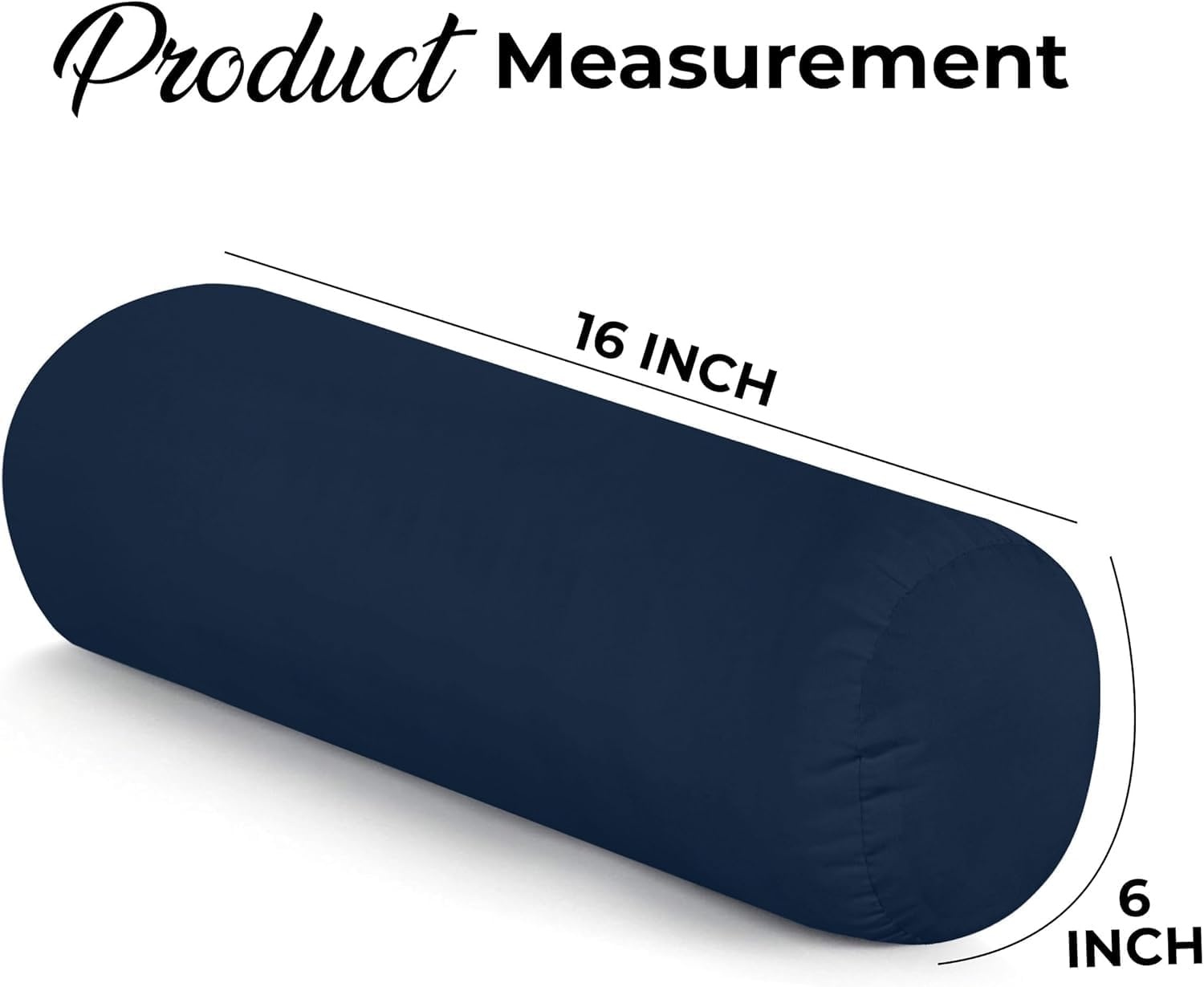 image:imageUtopia Bedding Nackenrolle 2er Set Kissenrolle Knierolle LagerungsrolleMarineblau