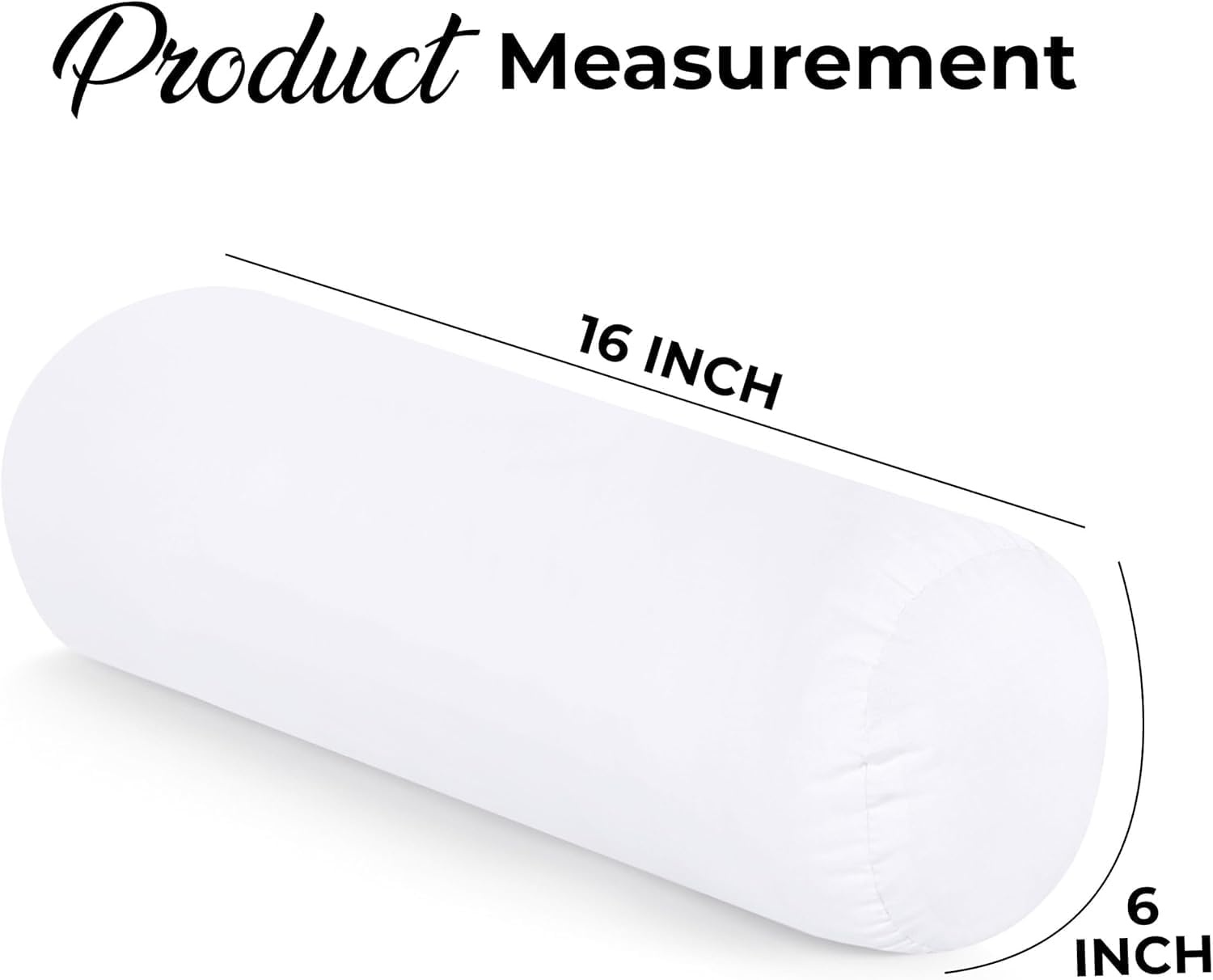 image:imageUtopia Bedding Nackenrolle 2er Set Kissenrolle Knierolle LagerungsrolleWei