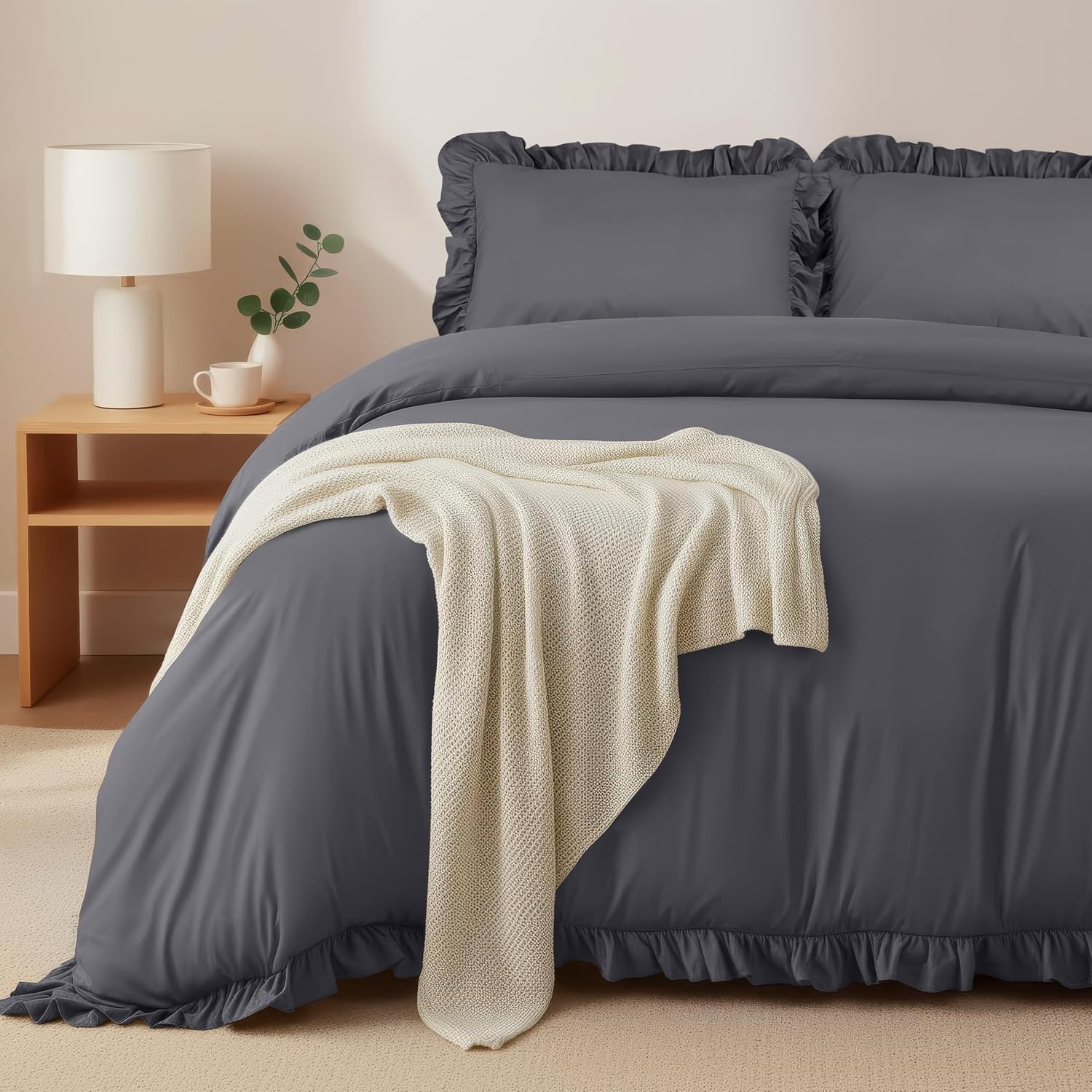 image:imageUtopia Bedding Rsche Bettwsche 135x200 Set GrauGrau