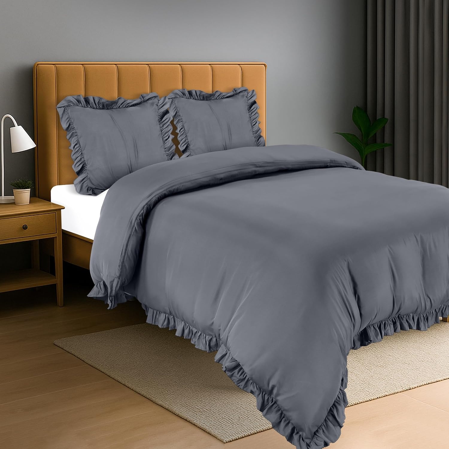 image:imageUtopia Bedding Rsche Bettwsche 135x200 Set GrauGrau