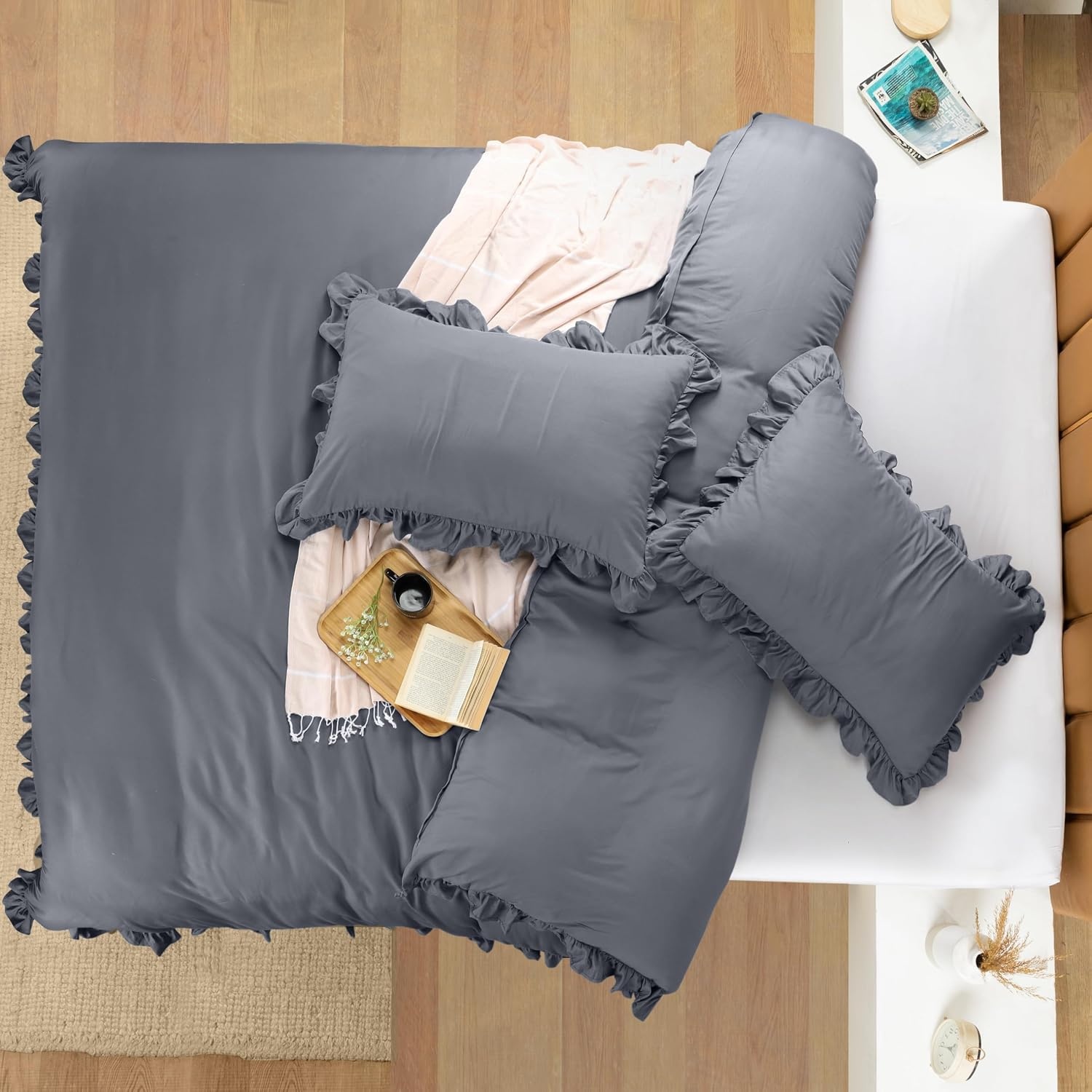 image:imageUtopia Bedding Rsche Bettwsche 135x200 Set GrauGrau