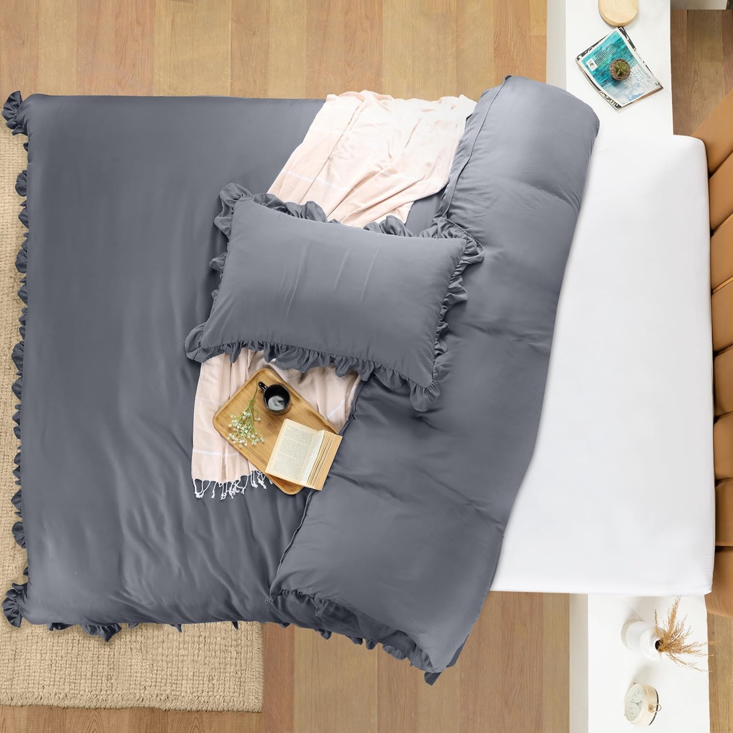 image:imageUtopia Bedding Rsche Bettwsche 135x200 Set GrauGrau