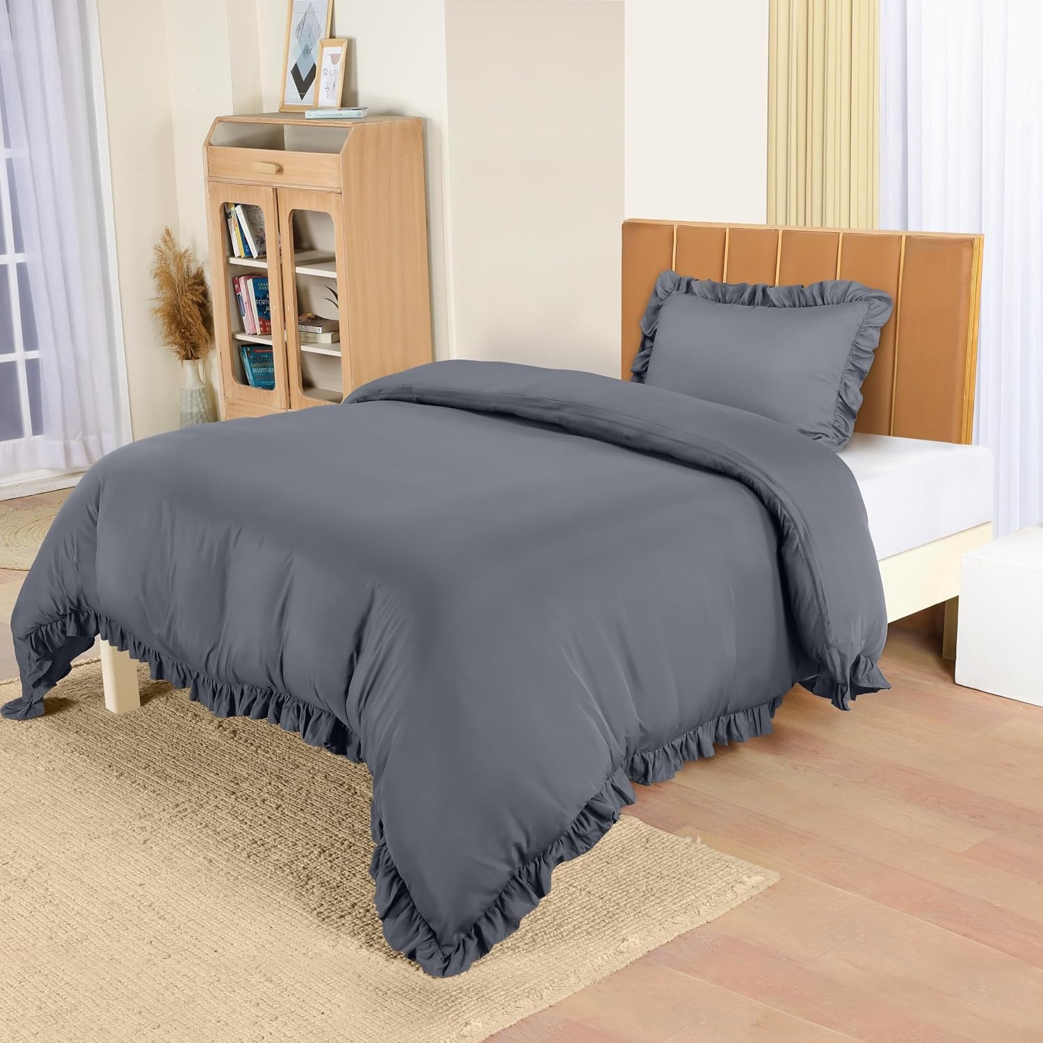 image:imageUtopia Bedding Rsche Bettwsche 135x200 Set GrauGrau