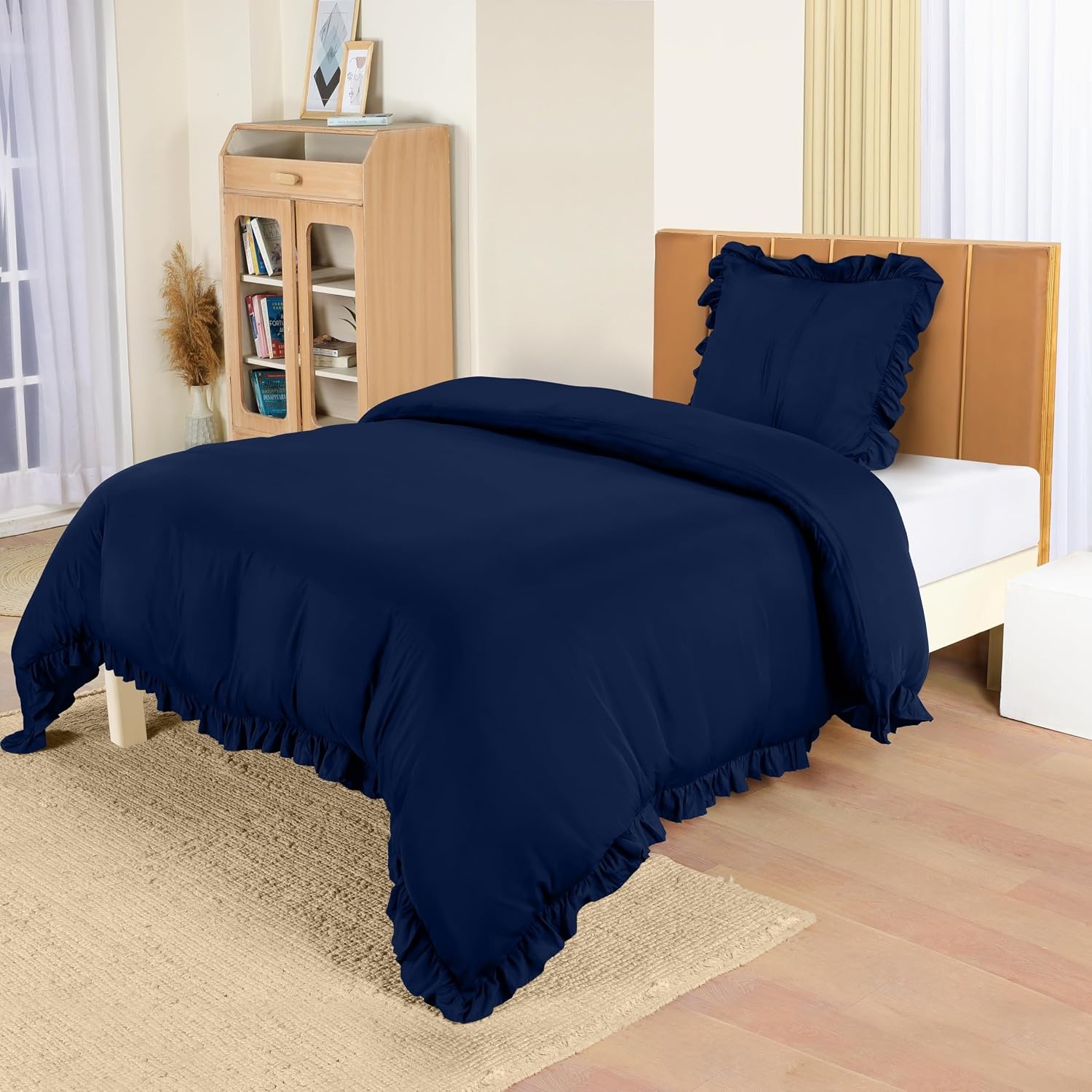 image:imageUtopia Bedding Rsche Bettwsche 135x200 Set GrauMarineblau