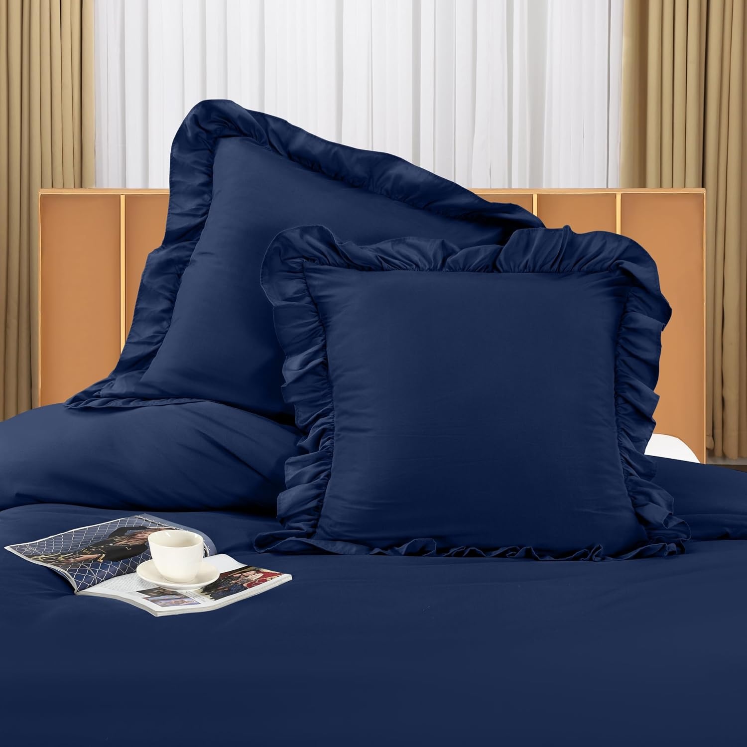 image:imageUtopia Bedding Rsche Bettwsche 135x200 Set GrauMarineblau