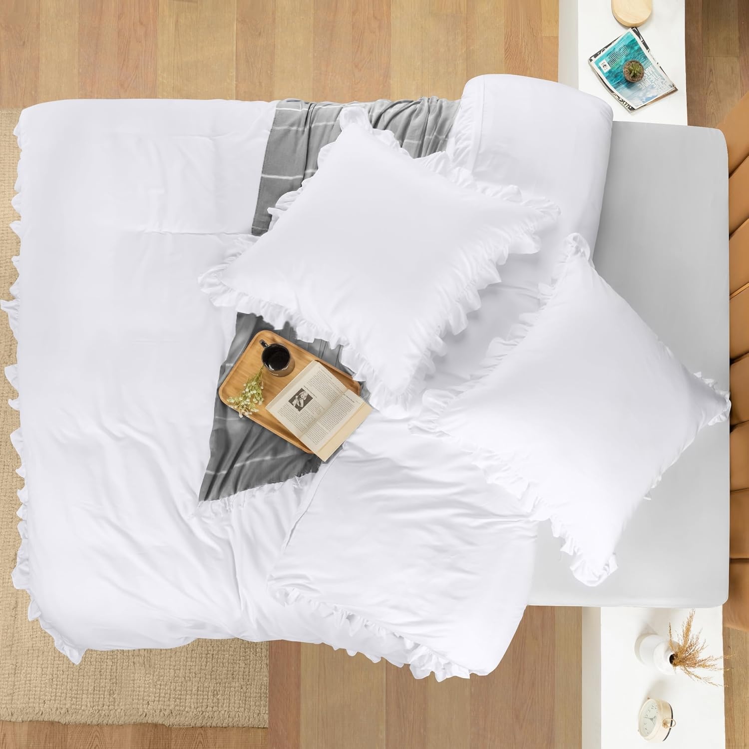image:imageUtopia Bedding Rsche Bettwsche 135x200 Set GrauWei