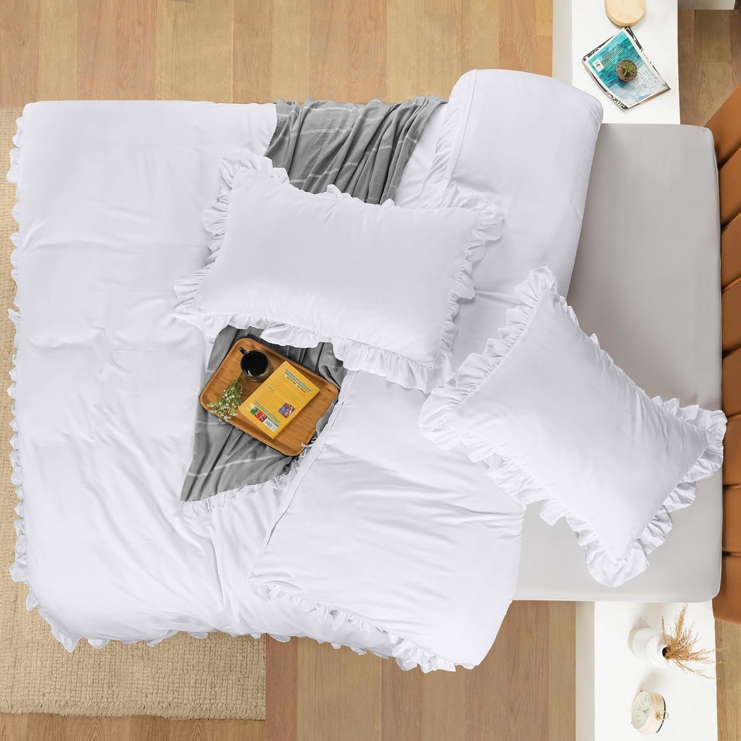image:imageUtopia Bedding Rsche Bettwsche 135x200 Set GrauWei