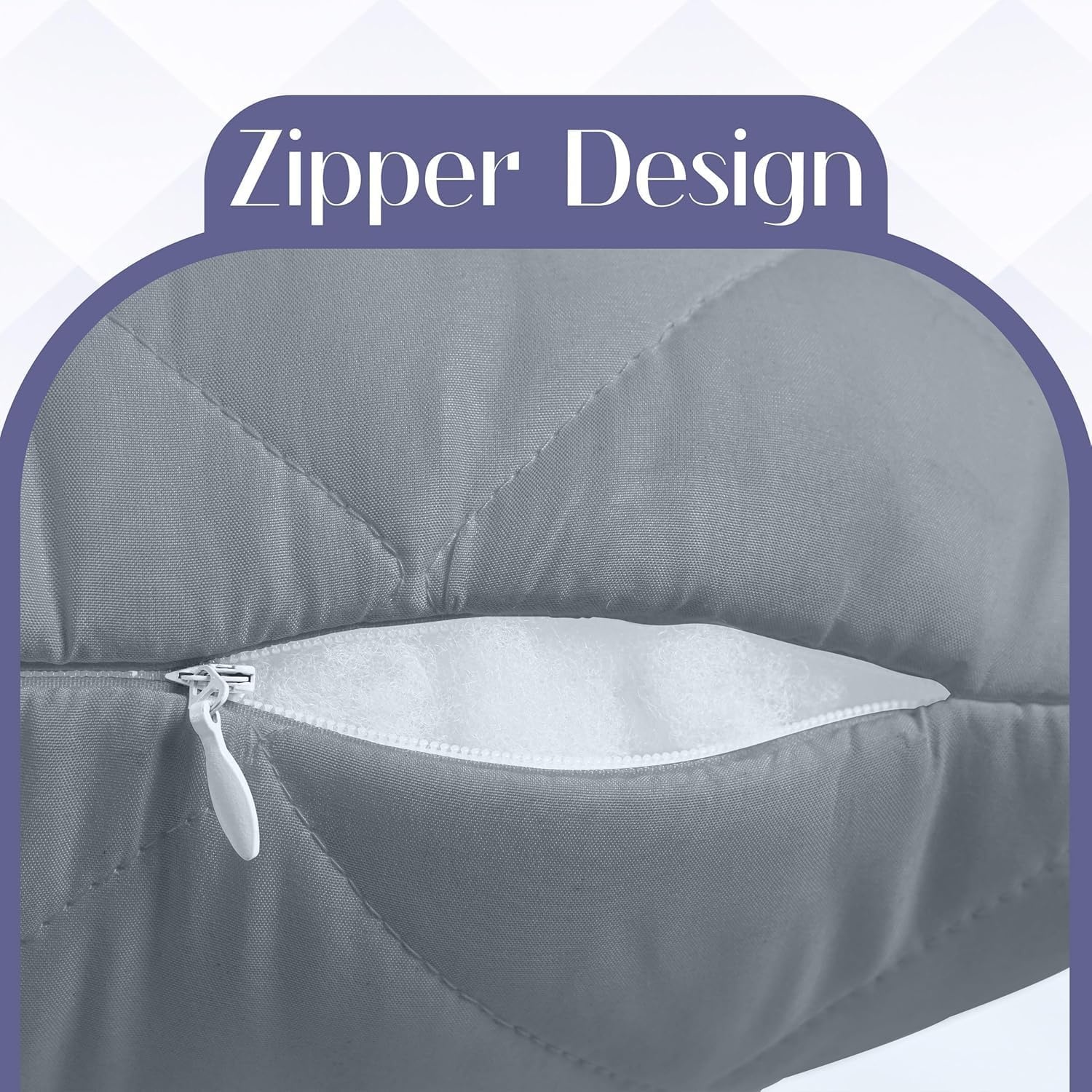 image:imageUtopia Bedding Seitenschlferkissen 40x145 cm body pillow Langes KissenGrau