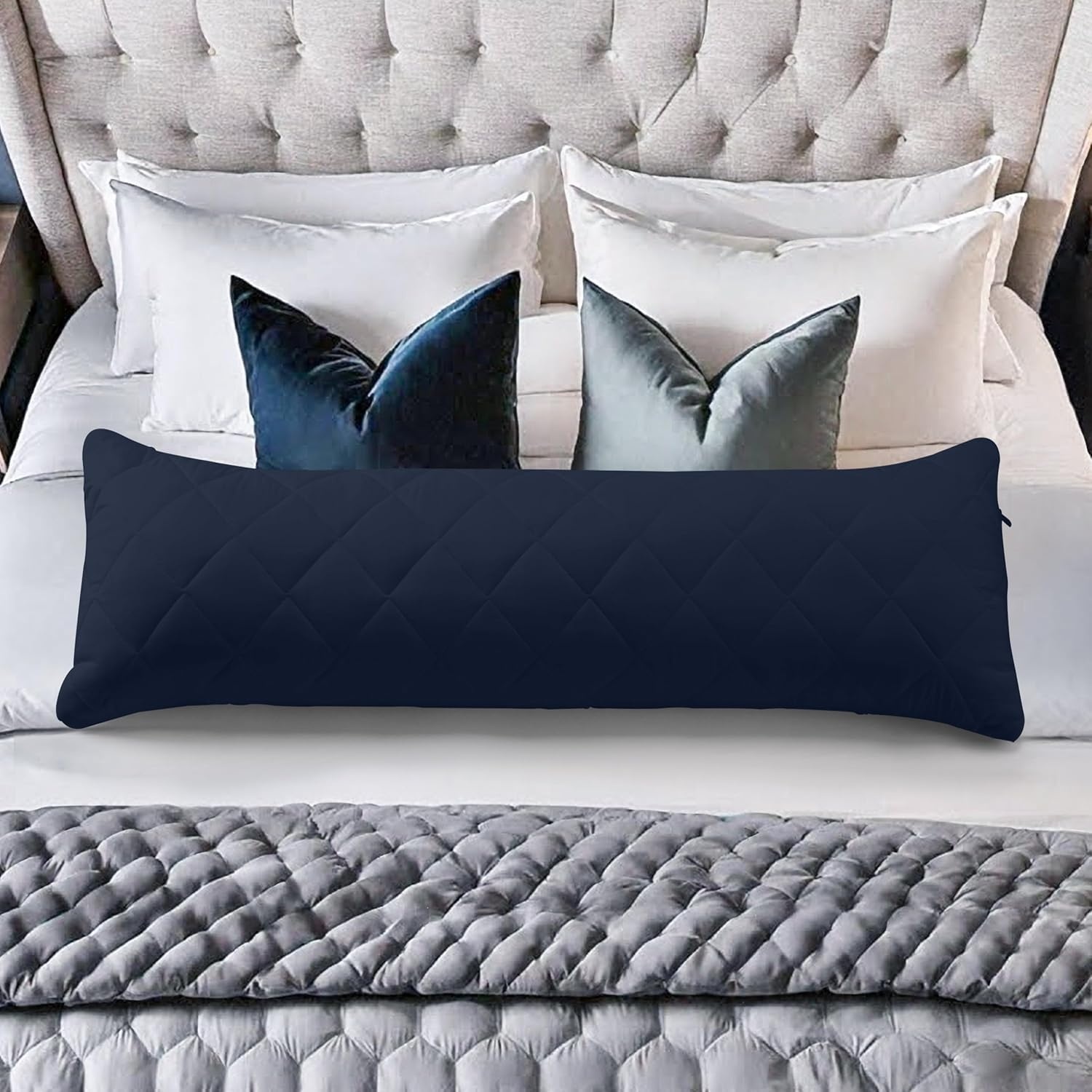 image:imageUtopia Bedding Seitenschlferkissen 40x145 cm body pillow Langes KissenMarineblau