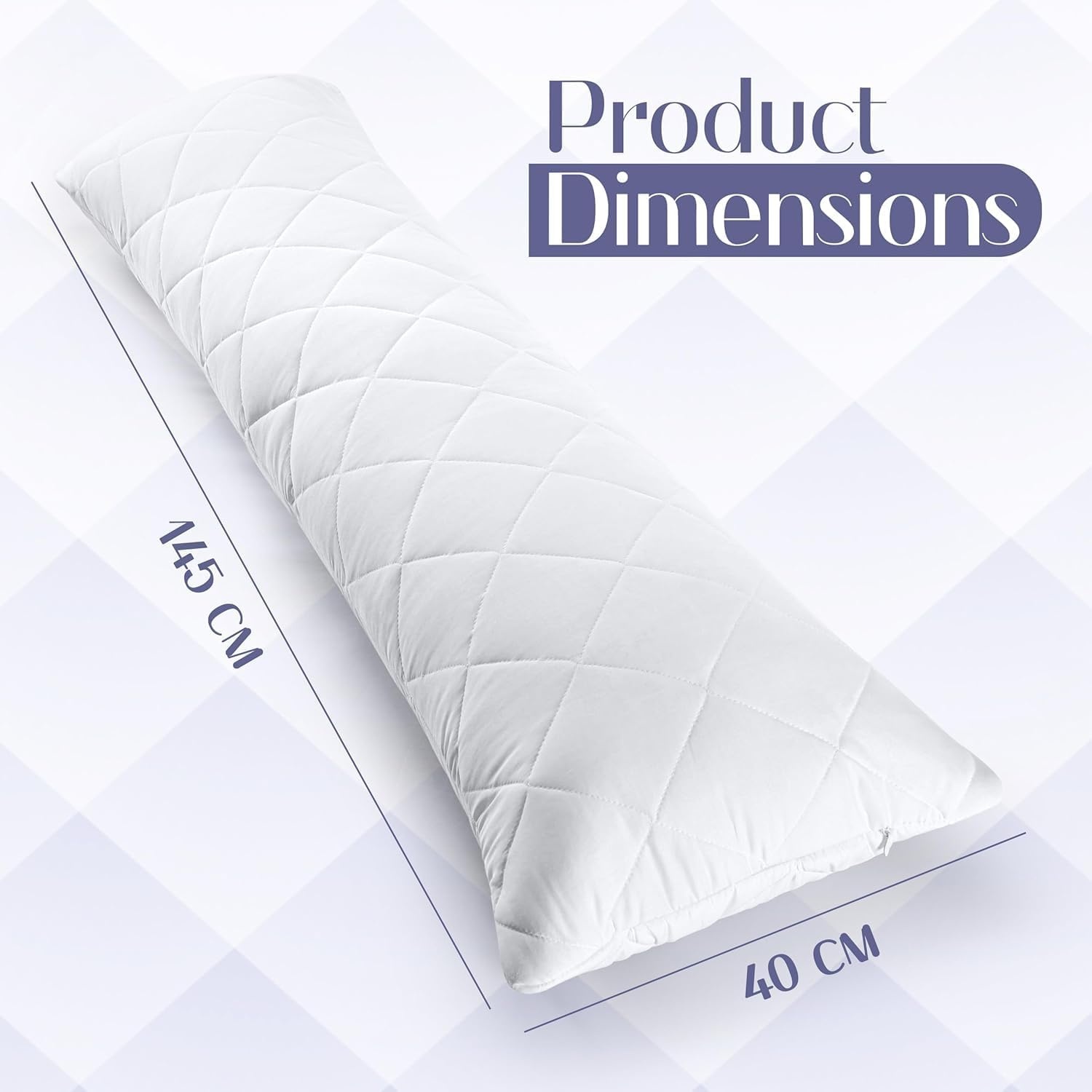 image:imageUtopia Bedding Seitenschlferkissen 40x145 cm body pillow Langes KissenWei