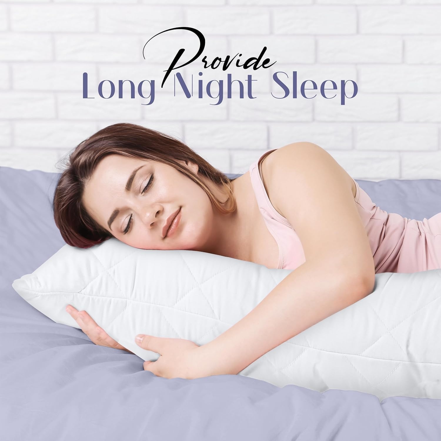 image:imageUtopia Bedding Seitenschlferkissen 40x145 cm body pillow Langes KissenWei