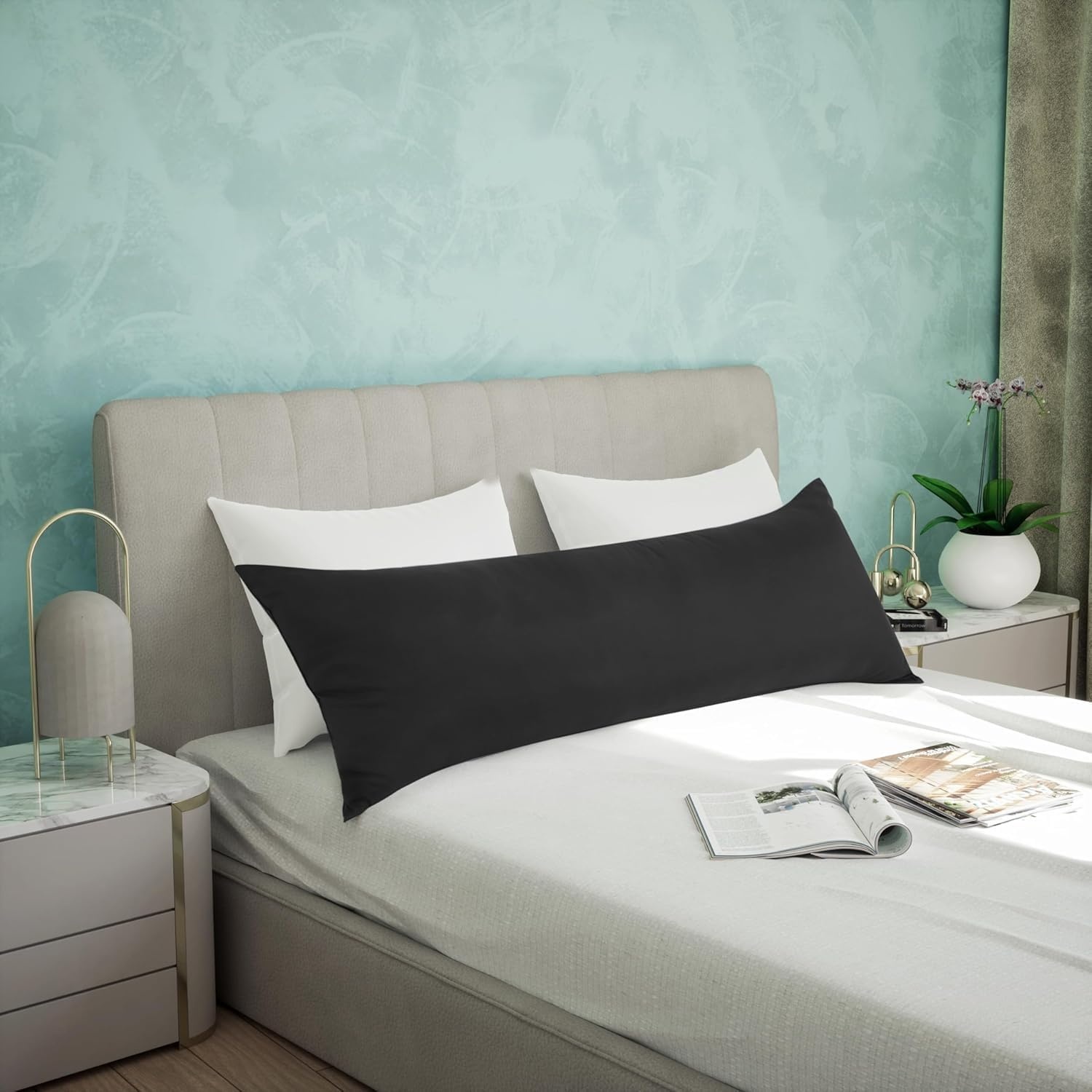 image:imageUtopia Bedding Seitenschlferkissen Krperkissen SchwangerschaftskissenSchwarz