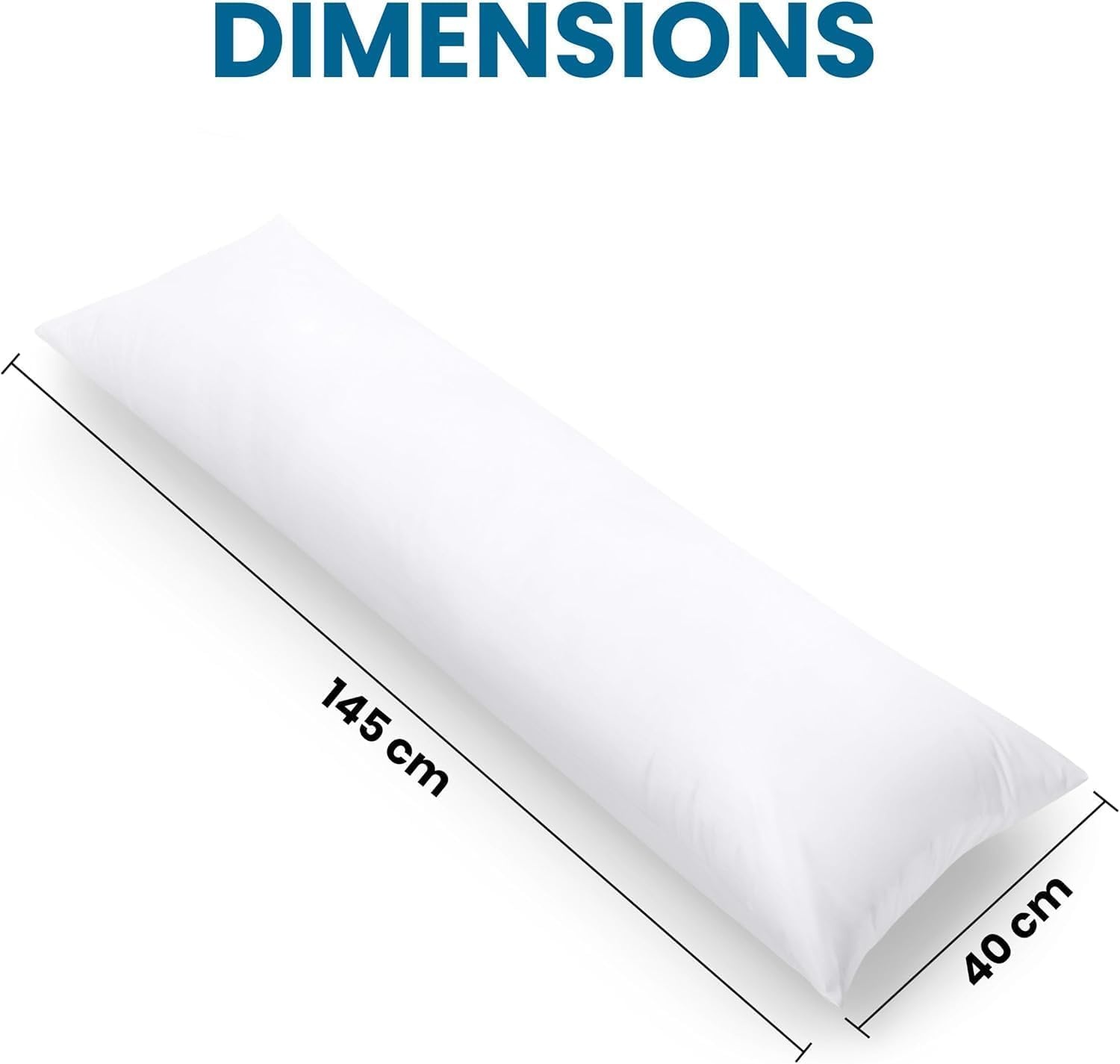 image:imageUtopia Bedding Seitenschlferkissen Krperkissen SchwangerschaftskissenWei
