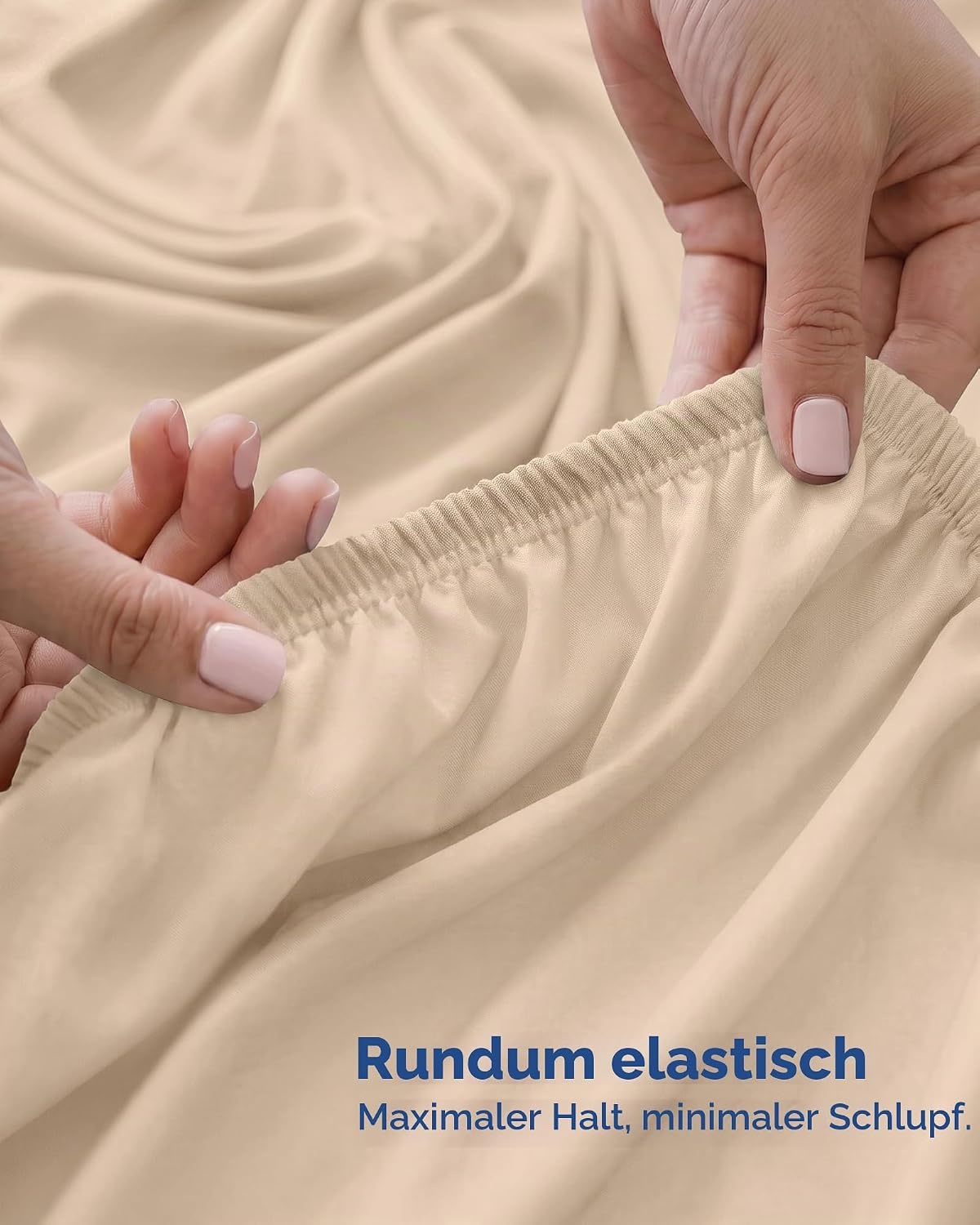image:imageUtopia Bedding Spannbettlaken Packung mit 6 unteren Laken aus weicher gebrsteter Mikrofaser Tiefe Taschen knitterfrei lichtbestndig pflegeleicht GrauBeige