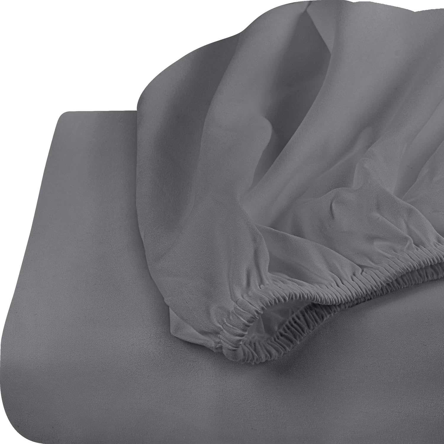 image:imageUtopia Bedding Spannbettlaken Packung mit 6 unteren Laken aus weicher gebrsteter Mikrofaser Tiefe Taschen knitterfrei lichtbestndig pflegeleicht GrauGrau
