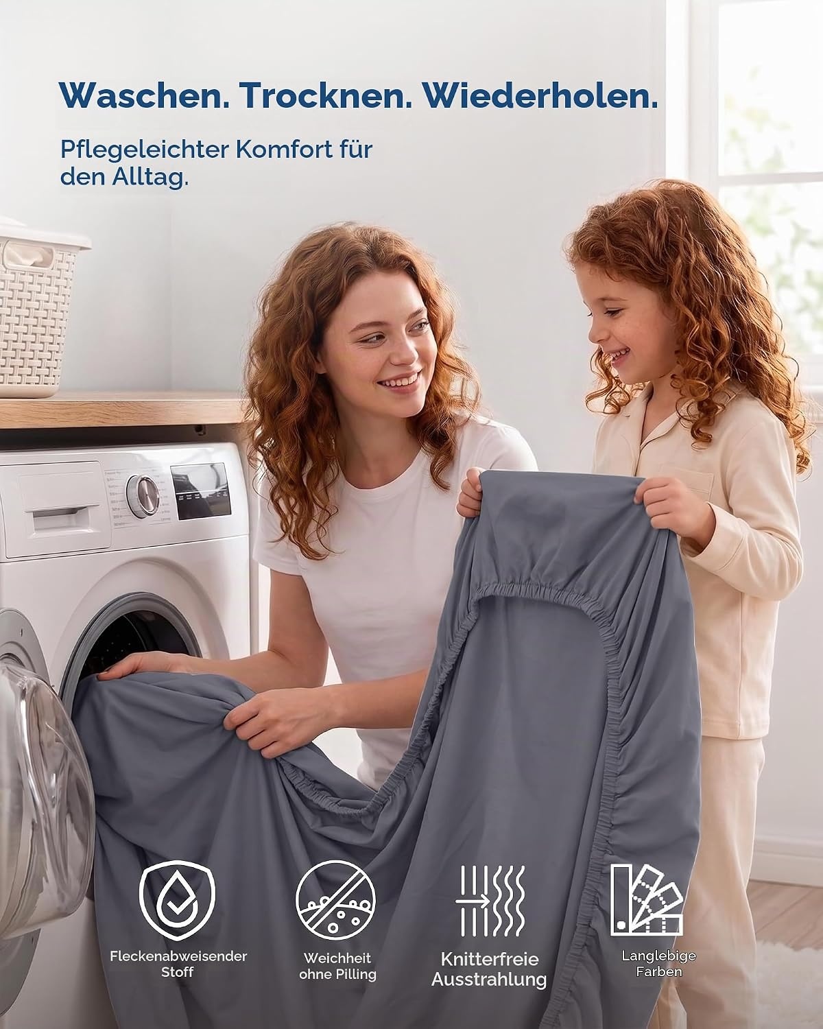 image:imageUtopia Bedding Spannbettlaken Packung mit 6 unteren Laken aus weicher gebrsteter Mikrofaser Tiefe Taschen knitterfrei lichtbestndig pflegeleicht GrauGrau