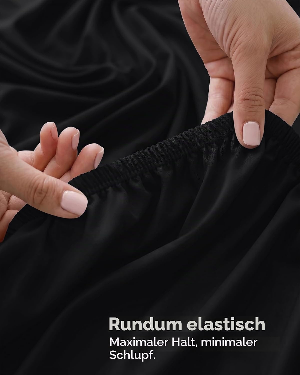 image:imageUtopia Bedding Spannbettlaken Packung mit 6 unteren Laken aus weicher gebrsteter Mikrofaser Tiefe Taschen knitterfrei lichtbestndig pflegeleicht GrauSchwarz