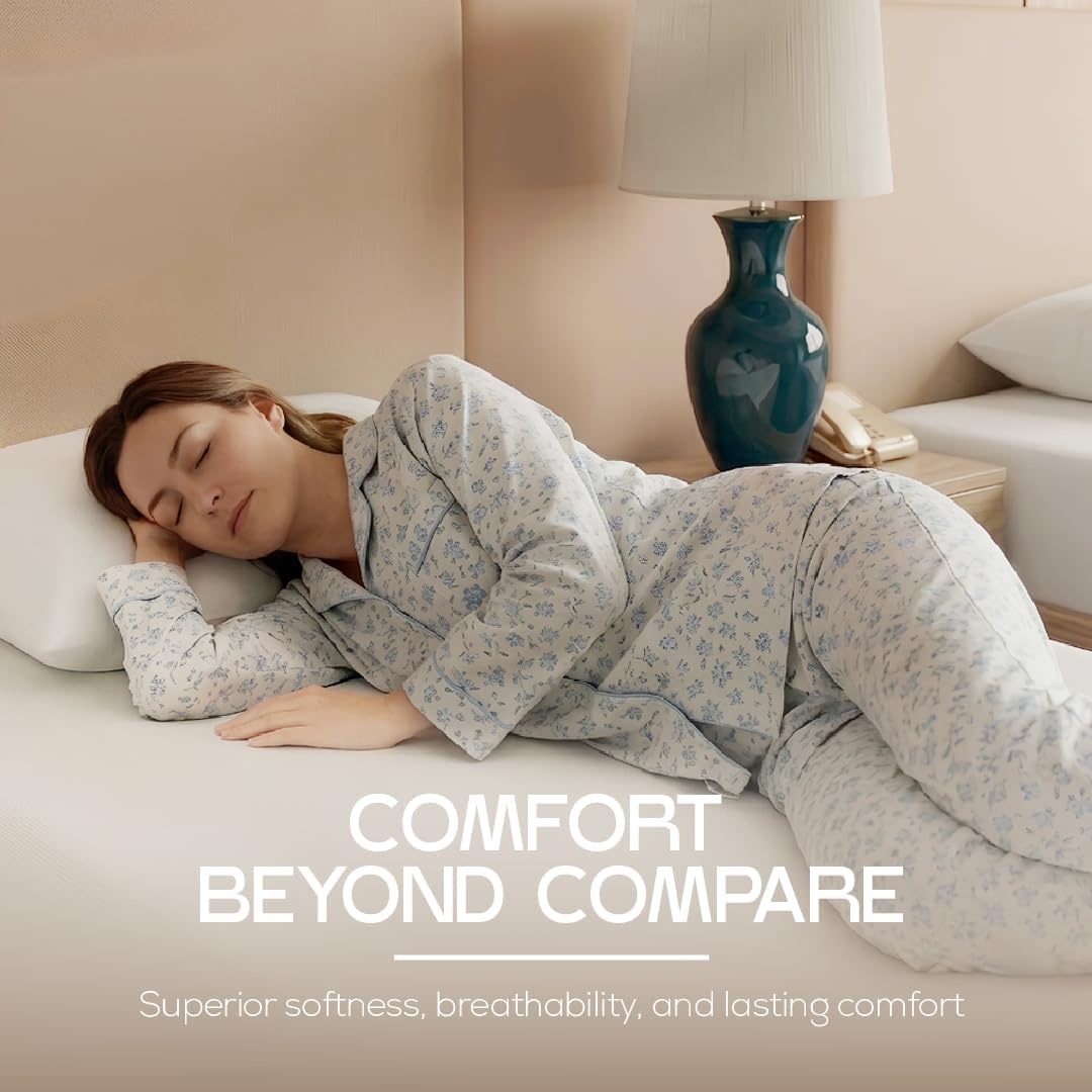 image:imageUtopia Bedding Spannbettlaken Packung mit 6 unteren Laken aus weicher gebrsteter Mikrofaser Tiefe Taschen knitterfrei lichtbestndig pflegeleicht GrauWeissOpulenter Garten