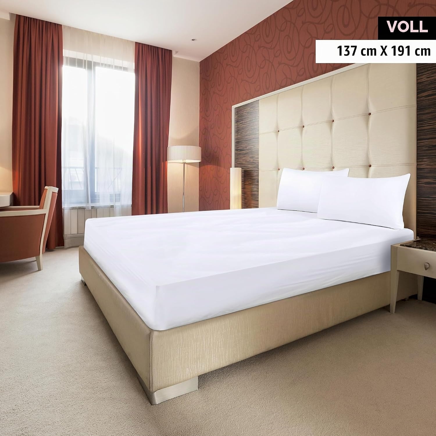 image:imageUtopia Bedding Spannbettlaken Packung mit 6 unteren Laken aus weicher gebrsteter Mikrofaser Tiefe Taschen knitterfrei lichtbestndig pflegeleicht GrauWei