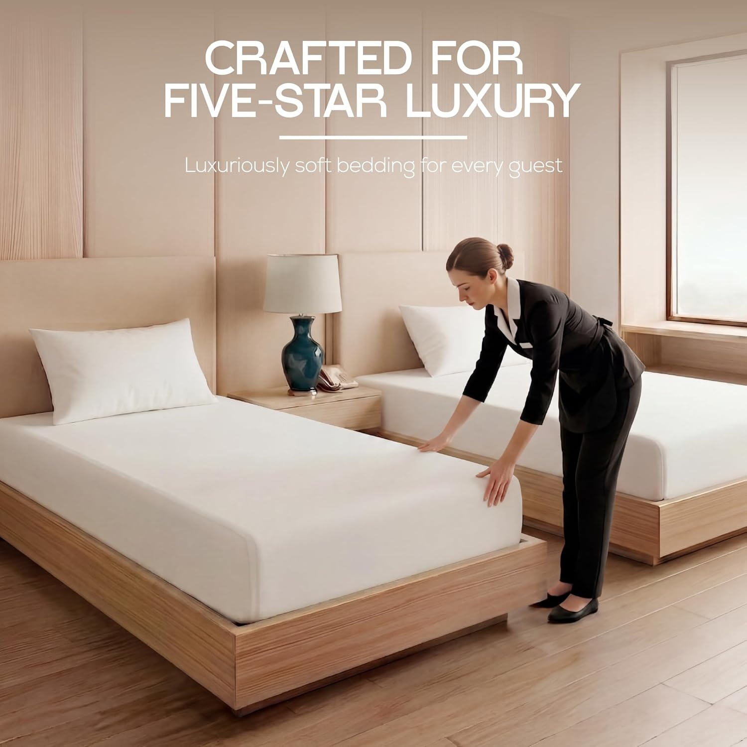 image:imageUtopia Bedding Spannbettlaken Packung mit 6 unteren Laken aus weicher gebrsteter Mikrofaser Tiefe Taschen knitterfrei lichtbestndig pflegeleicht GrauWeissOpulenter Garten
