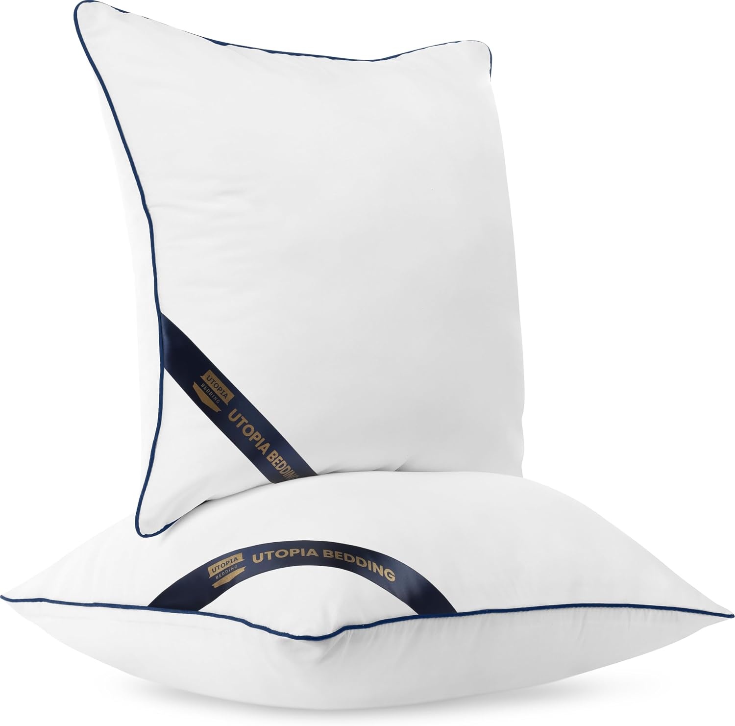 image:imageUtopia Bedding kopfkissen 80x80 2er Set Schlafkissen AtmungsaktivWei