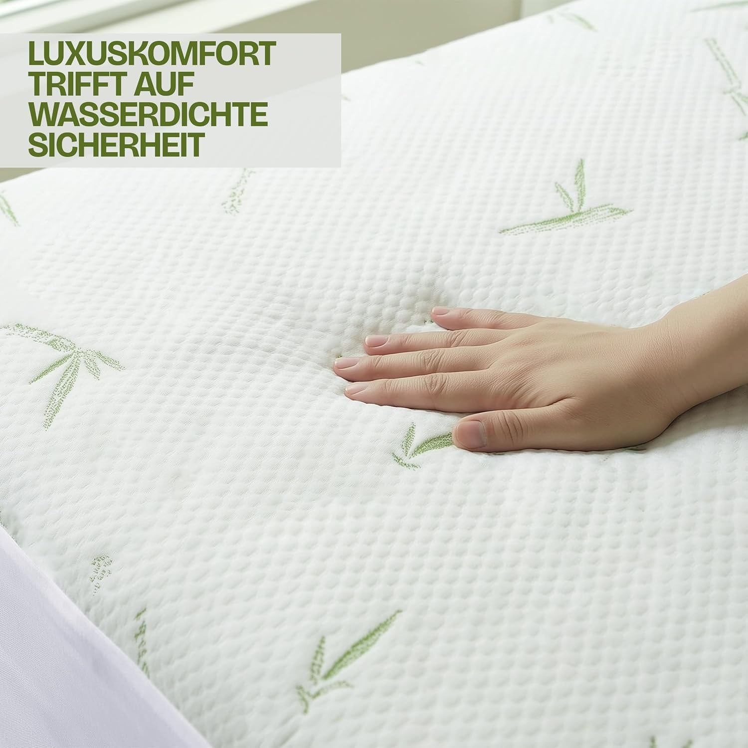 image:imageWasserdicht Viskose Matratzenschoner 200x200x30 cm Viscose Matratzenbezug200 x 200 x 30 cm