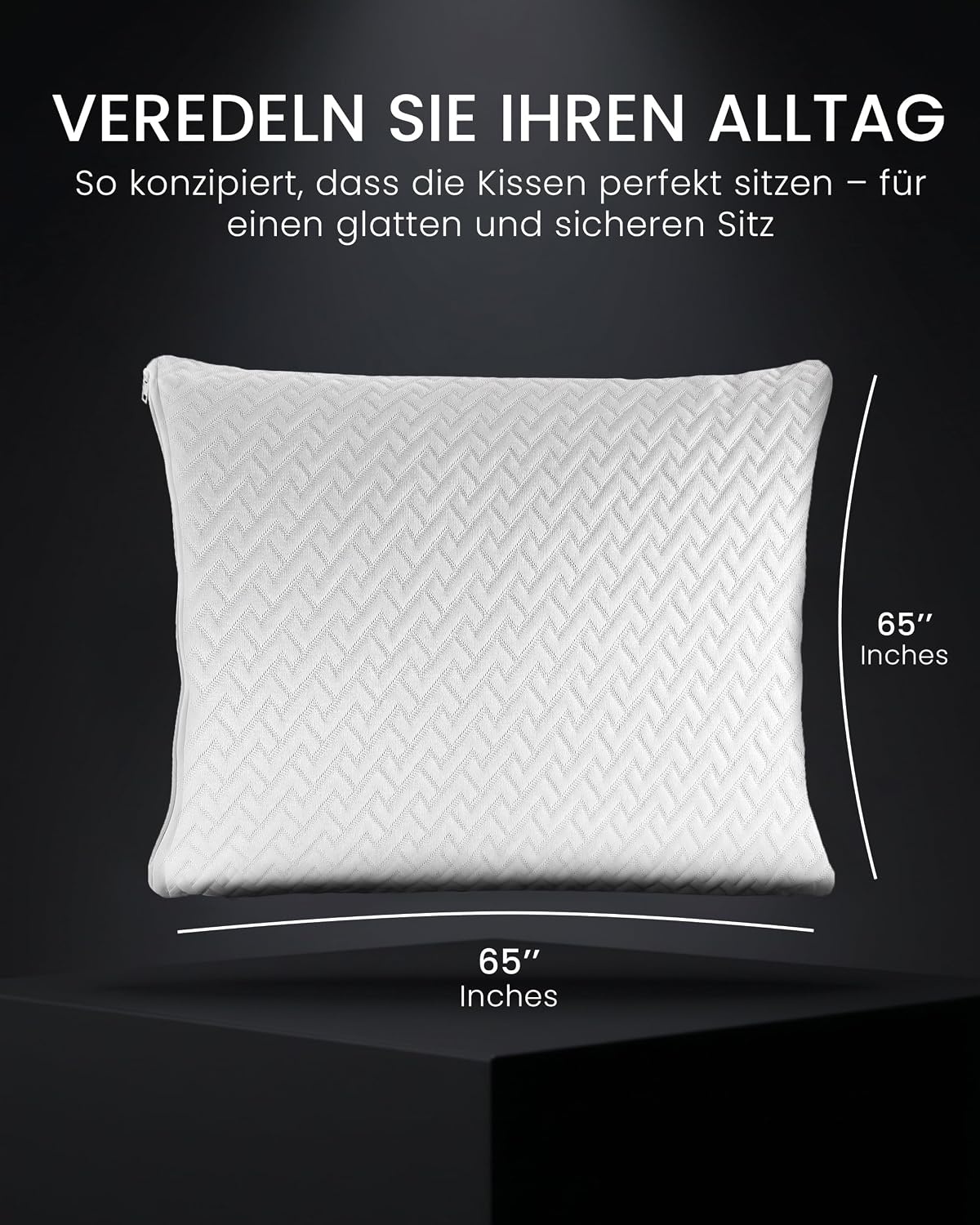 image:imageWasserdichte Kissenschoner mit Reissverschluss 2er Set weiss 50x75 cmWei